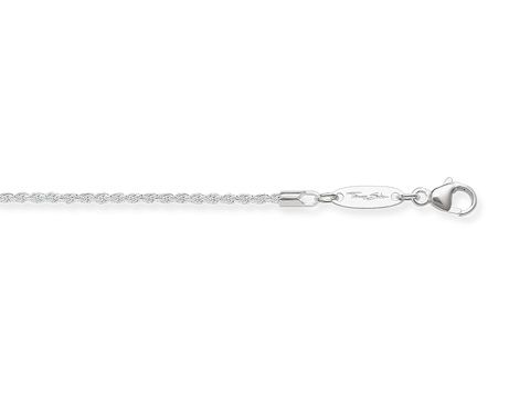 Elegantes Thomas Sabo Armband A1404-001-12-L19,5v aus poliertem Silber, ideal für Handgelenke von 16,5 bis 19,5 cm, zeitloses Design aus hochwertigem Sterling Silver.