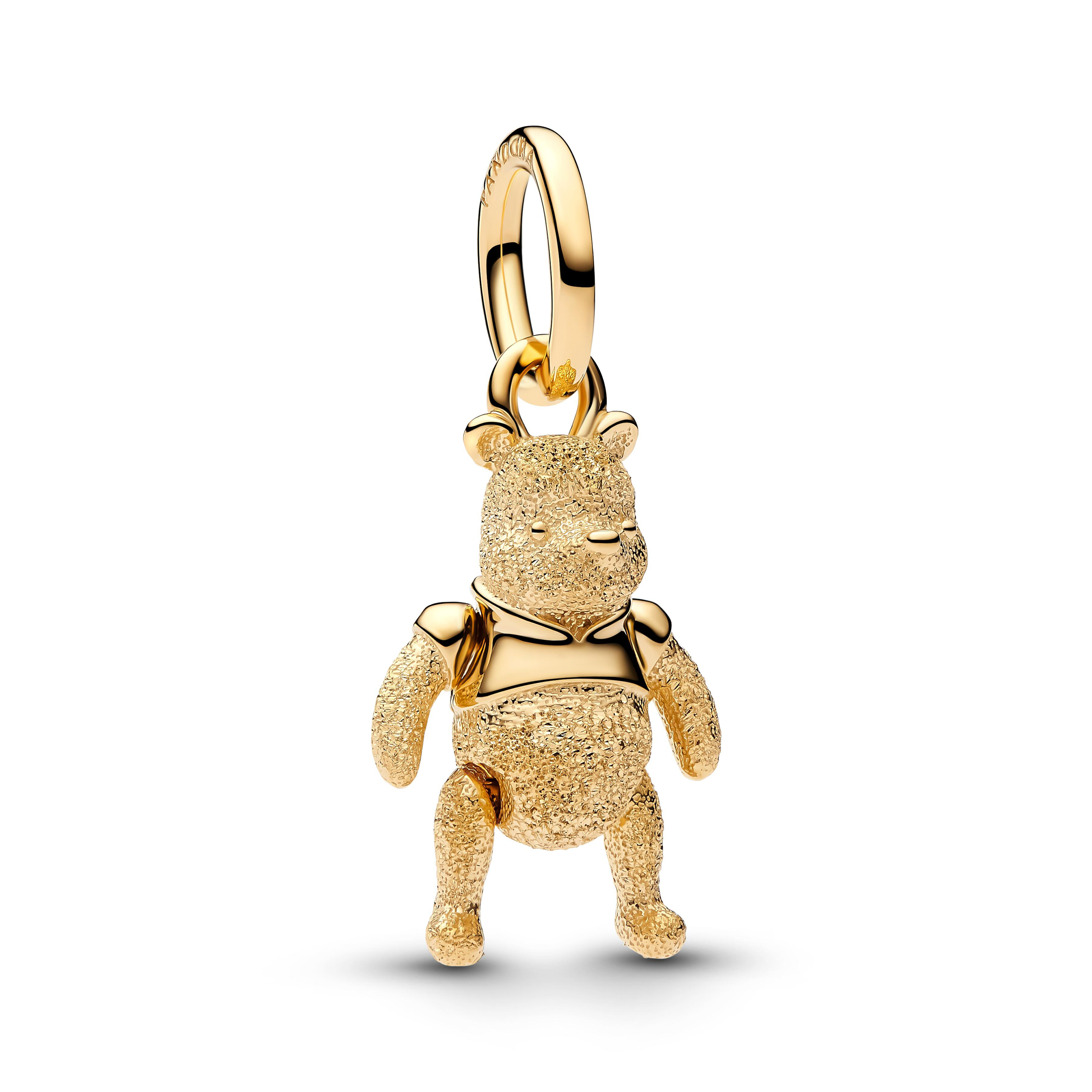 Pandora Disney - Hänge-Charm Winnie Puuh niedlich - Gelbgold Vergoldung - 765094C00