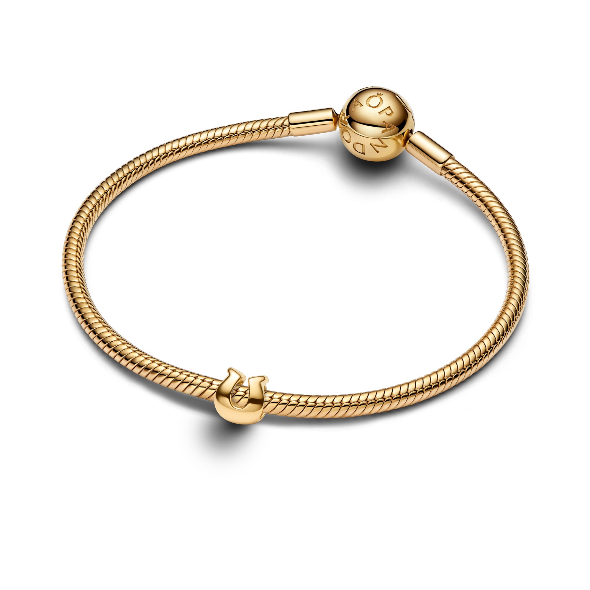 Pandora Hufeisen Mini - Charm - Gelbgold Vergoldung – Ansicht 2