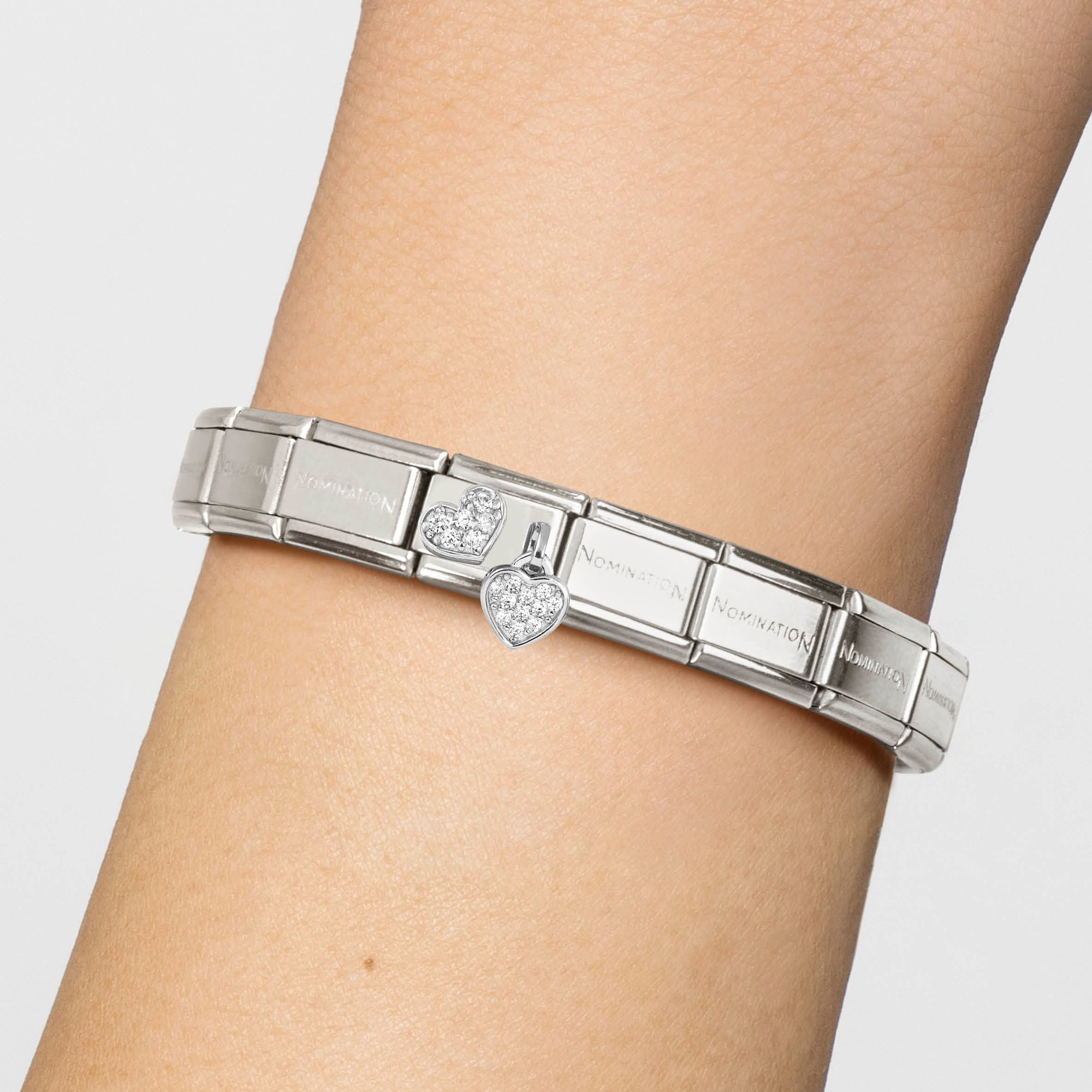 Nomination CLASSIC Element - Charm - Anhänger aus Sterling Silber - Zirkonia - Pavé - Herz – Ansicht 2