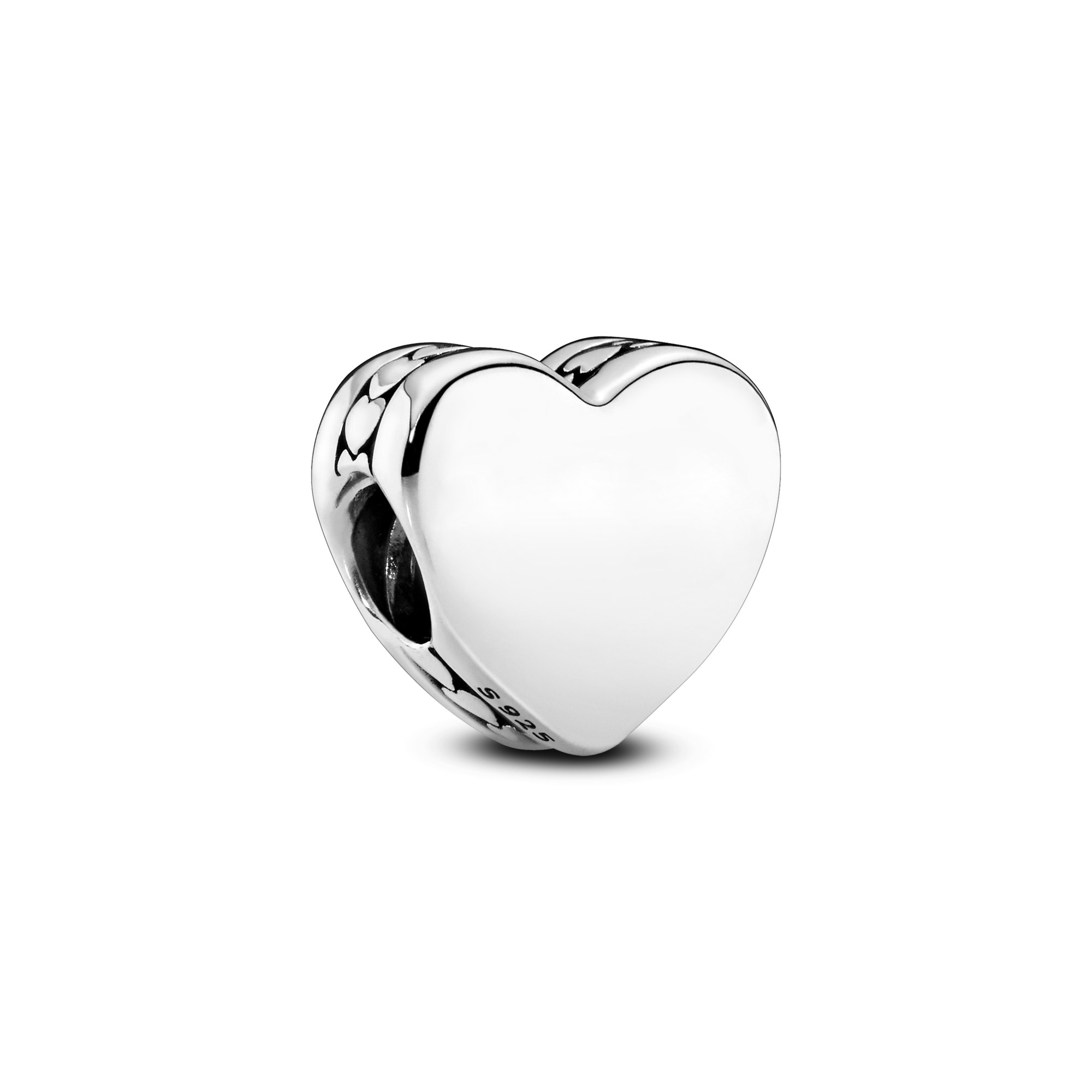 Pandora charms - flaches Herz - Silber - SCHLICHT