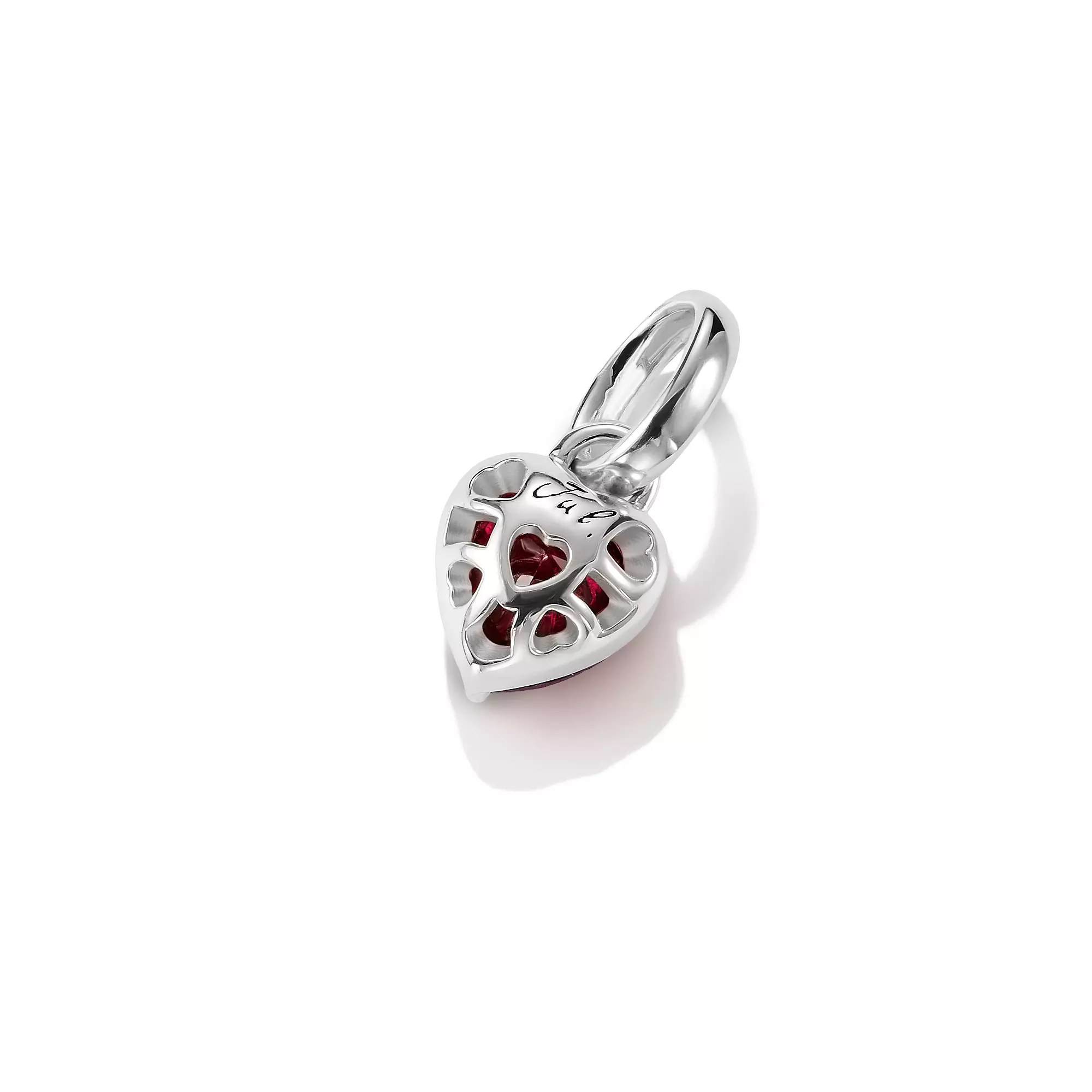 Thomas Sabo Connect - Birthstones Charm - Juli - Sterling Silber & Zirkonia - Rot - Charm mit Öse – Ansicht 2