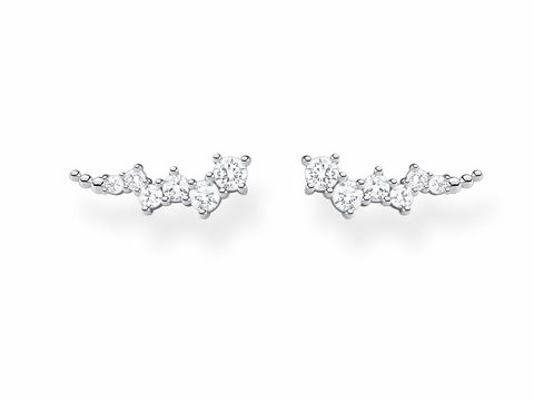 Ohrkletterer aus Silber der Thomas Sabo Charming Collection H2157-051-14 mit klaren Zirkonia, elegant und schick, idealer Ohrschmuck für besondere Anlässe.