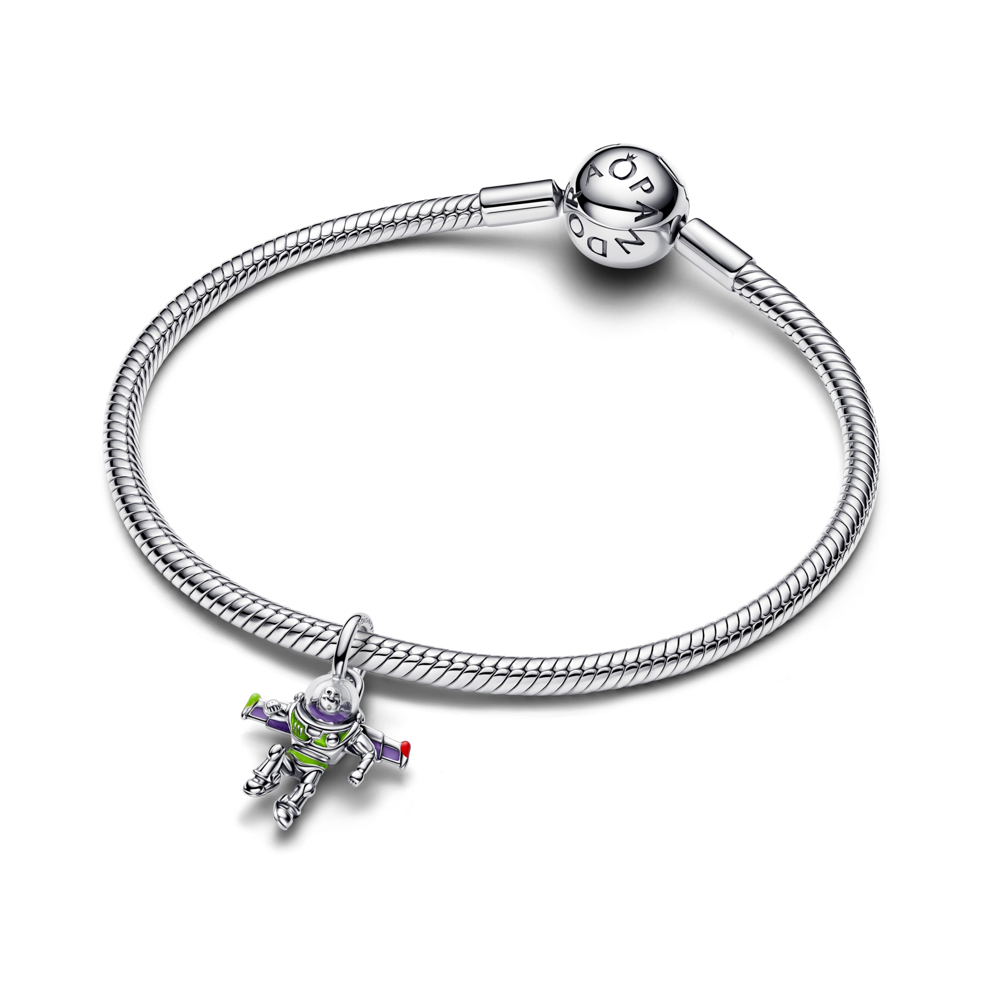 Pandora Disney Pixar Buzz Lightyear - Silber - Grün Lila Emaille – Ansicht 2
