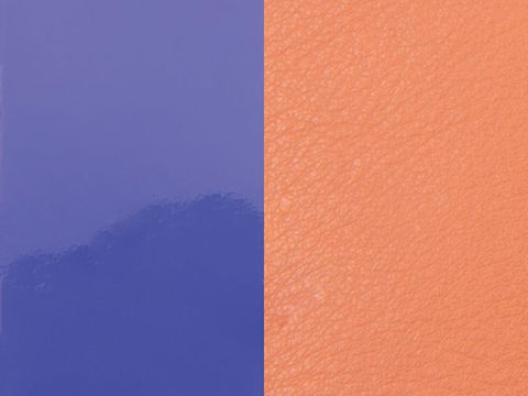 Perspexeinlage für 8 mm Ringe von Les Georgettes in den Farben Lachsrosa und Purple, gestaltet für individuelle Anpassungen und farbige Akzente.