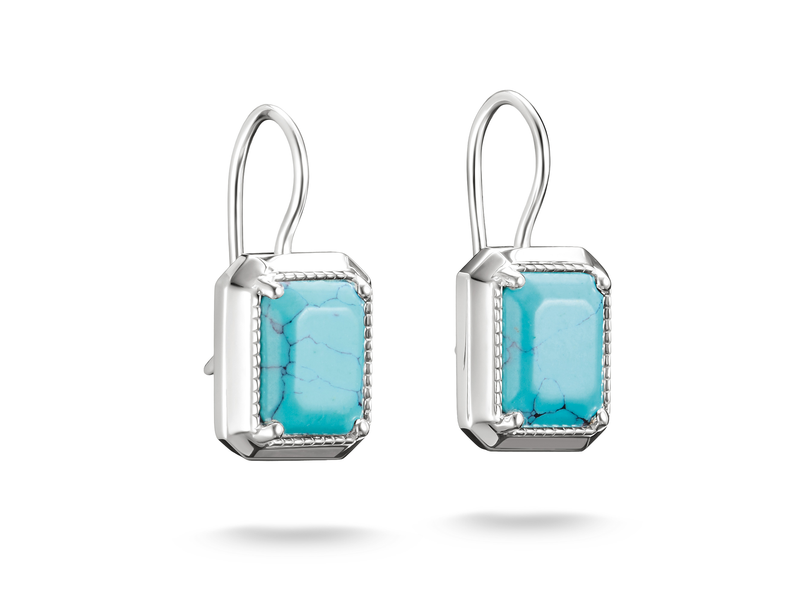 Thomas Sabo H2339-404-17 ELYNDRA Ohrringe - Sterling Silber & imit. Türkis - Türkis