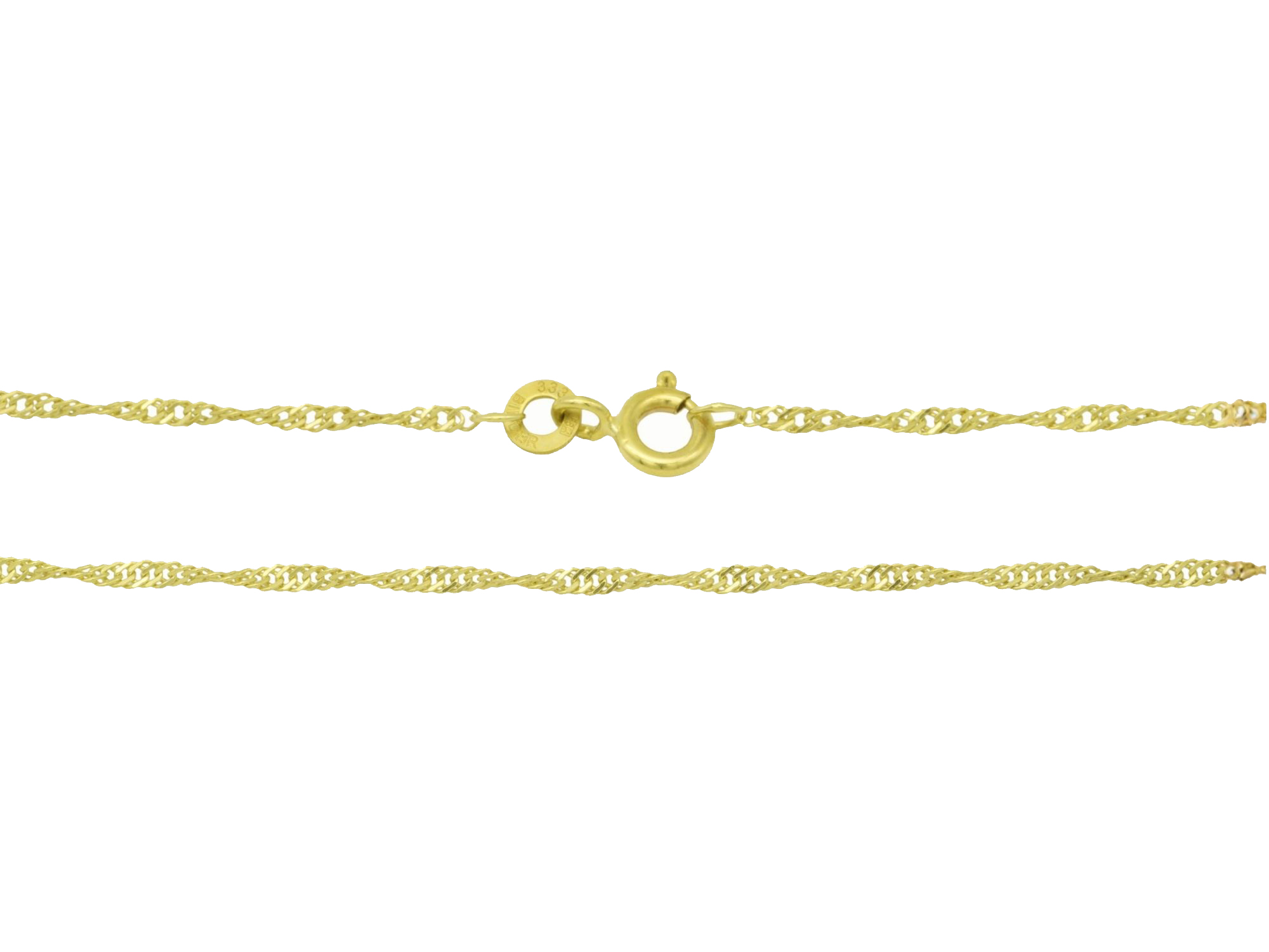 Armband Kordelpanzer Zart - Gelbgold poliert - 22,5 cm