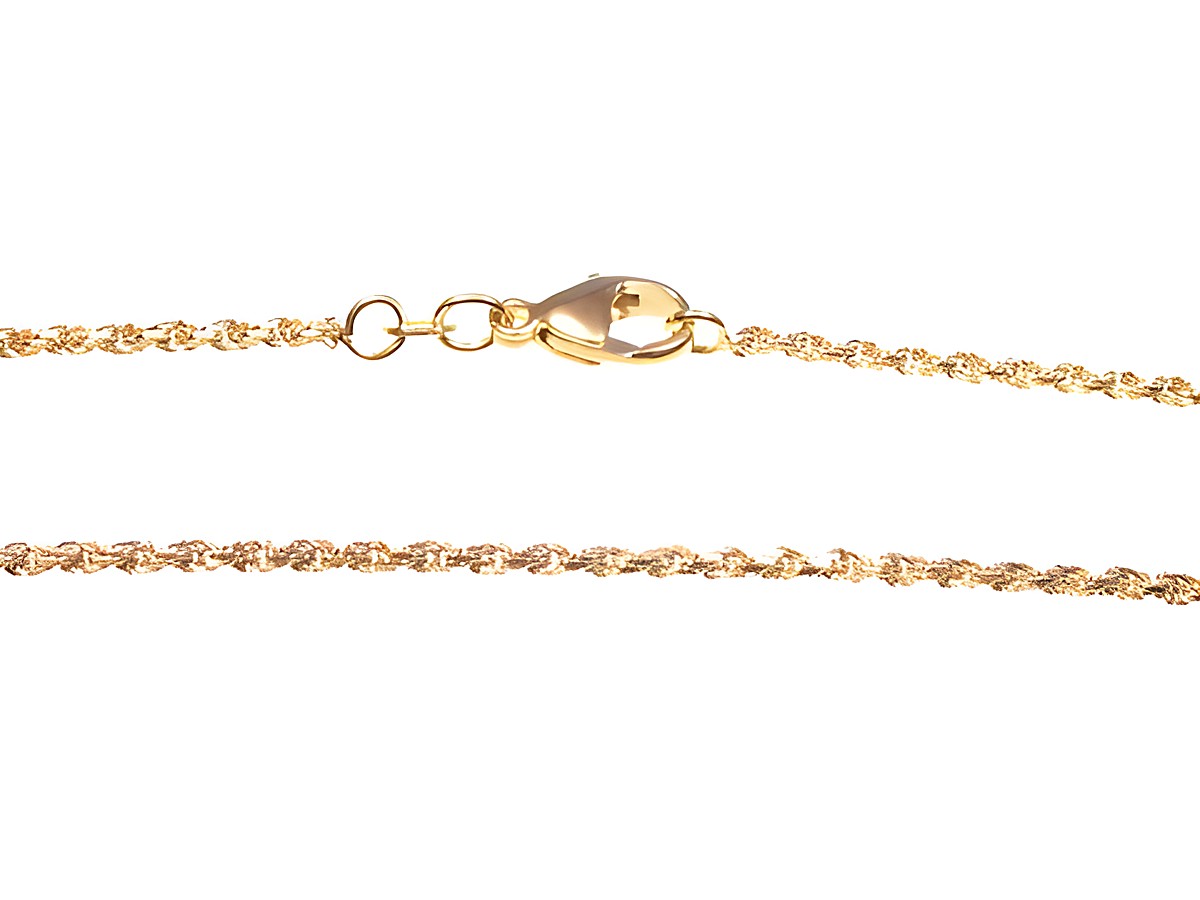 Kordelkette aus 585er Rotgold mit einer Länge von 42 cm und einer Breite von 1,9 x 1,9 mm, hergestellt von Juwelier Harnisch, hochwertig und elegant.