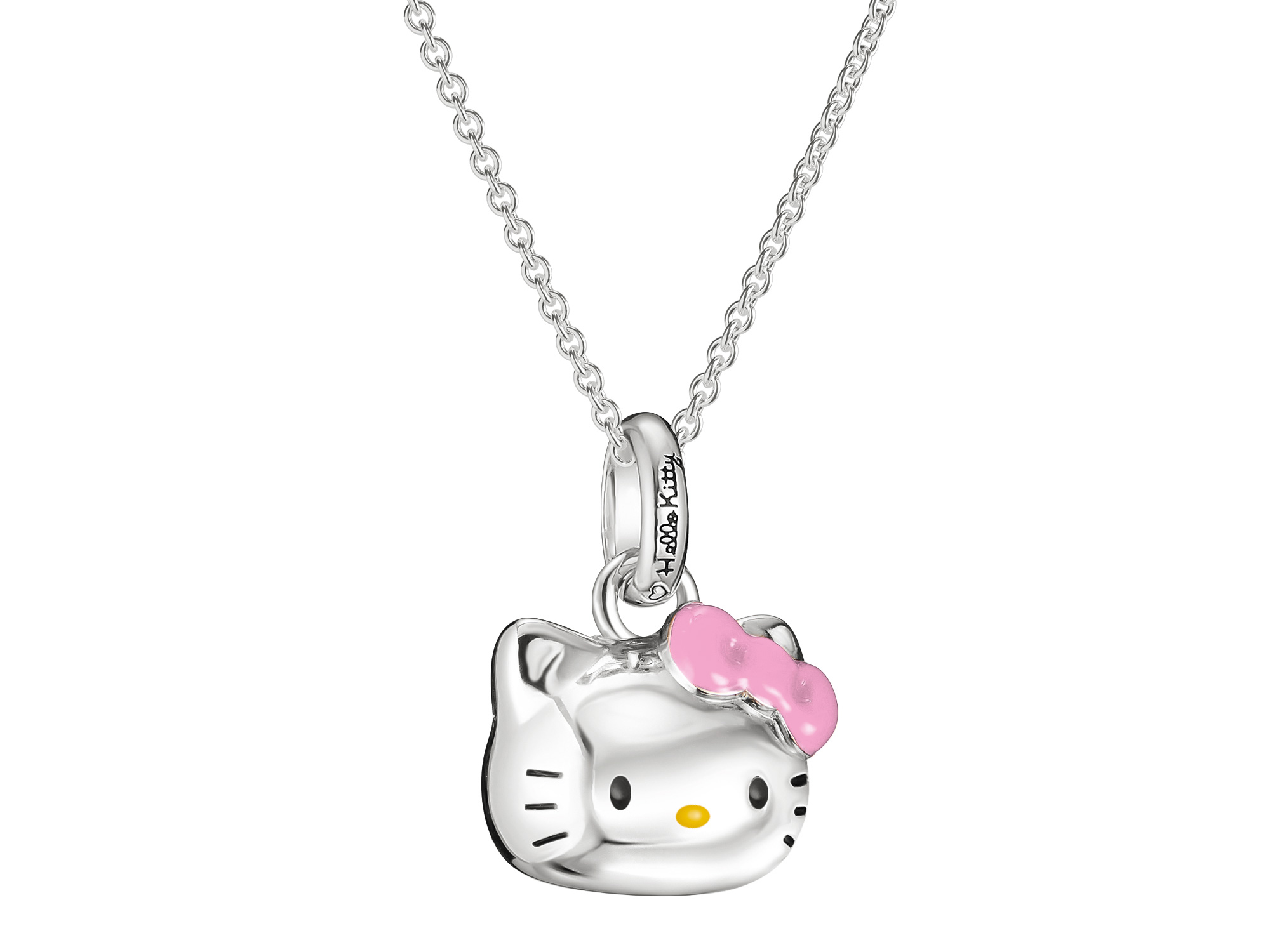 Thomas Sabo Hello Kitty KE2392-M06-7-L45V - Halskette - 45 cm - versilbert & Emaille