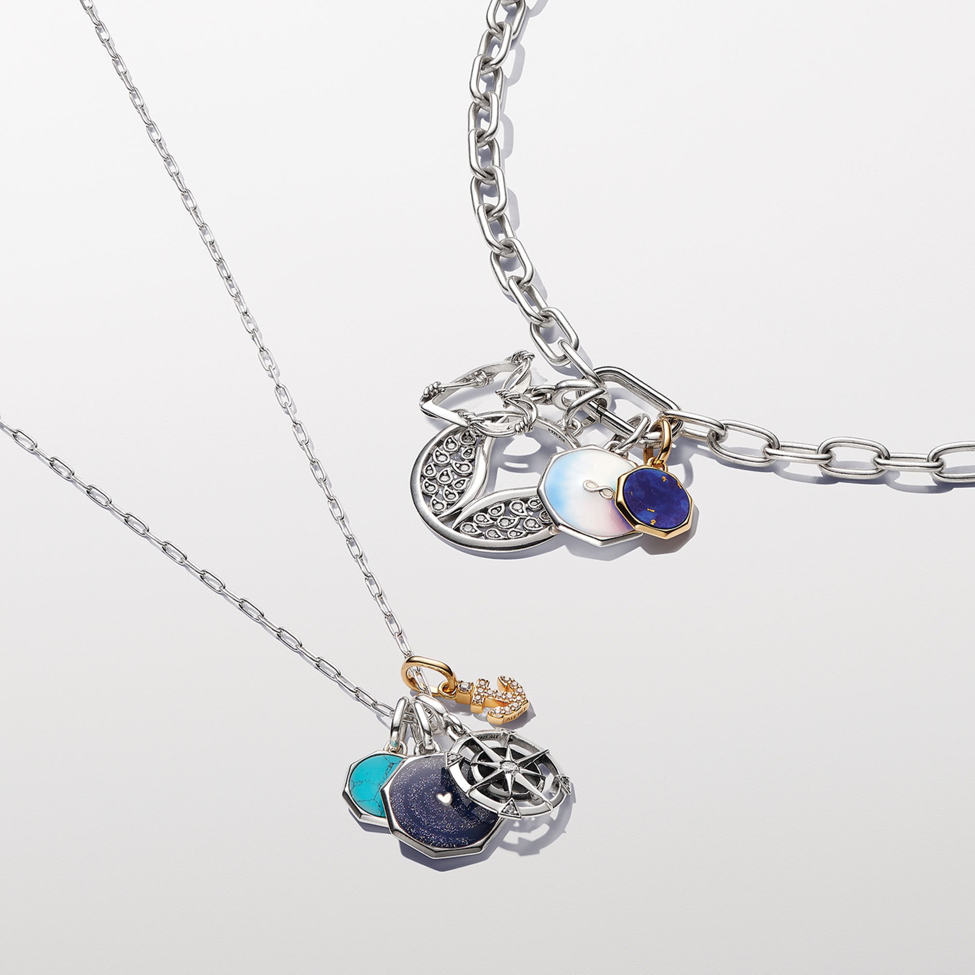 Pandora Me Verlängerte Gliederkette Halskette - Sterling Silber - 70 cm – Ansicht 2