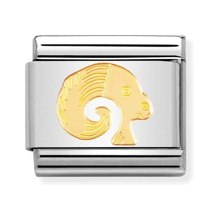 Nomination Composable Classic Charm Sternzeichen Widder - Edelstahl, Gelbgold