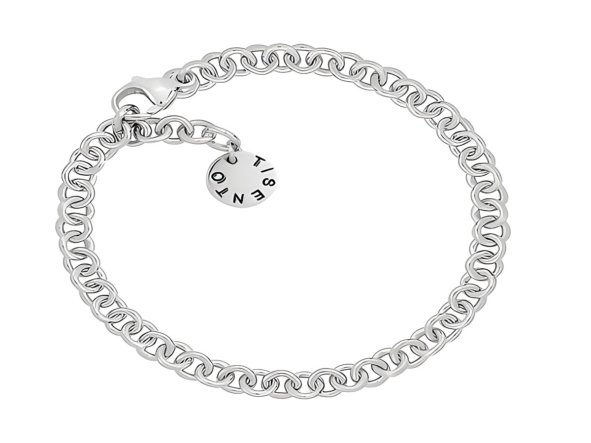 Ti Sento Charms Silber Armband aus feinem Silber, bis 21 cm, mit einem Durchmesser von 5,5 mm und einem charmanten Anhänger, ideal für jeden Anlass.
