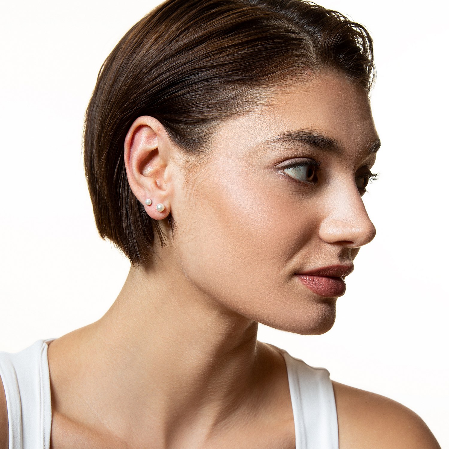 XENOX Ohrringe PEARL - Sterling Silber – Ansicht 3
