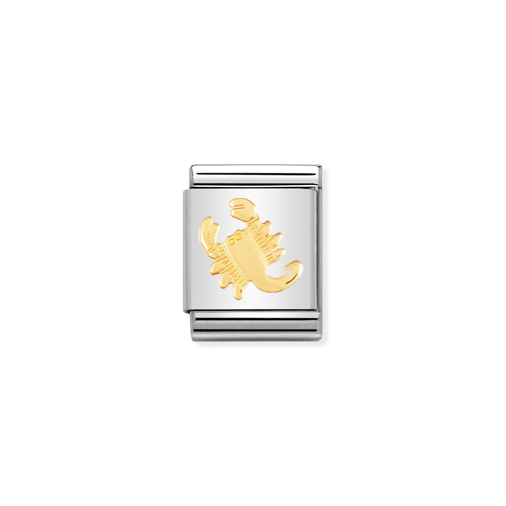 Nomination Composable Big Charm Sternzeichen Skorpion - Edelstahl, Gold 750 Gelbgold