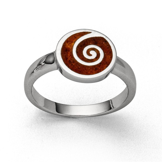DUR Ring Bernsteinsandspirale 2.0 - Sterling Silber - Bernstein – Ansicht 3
