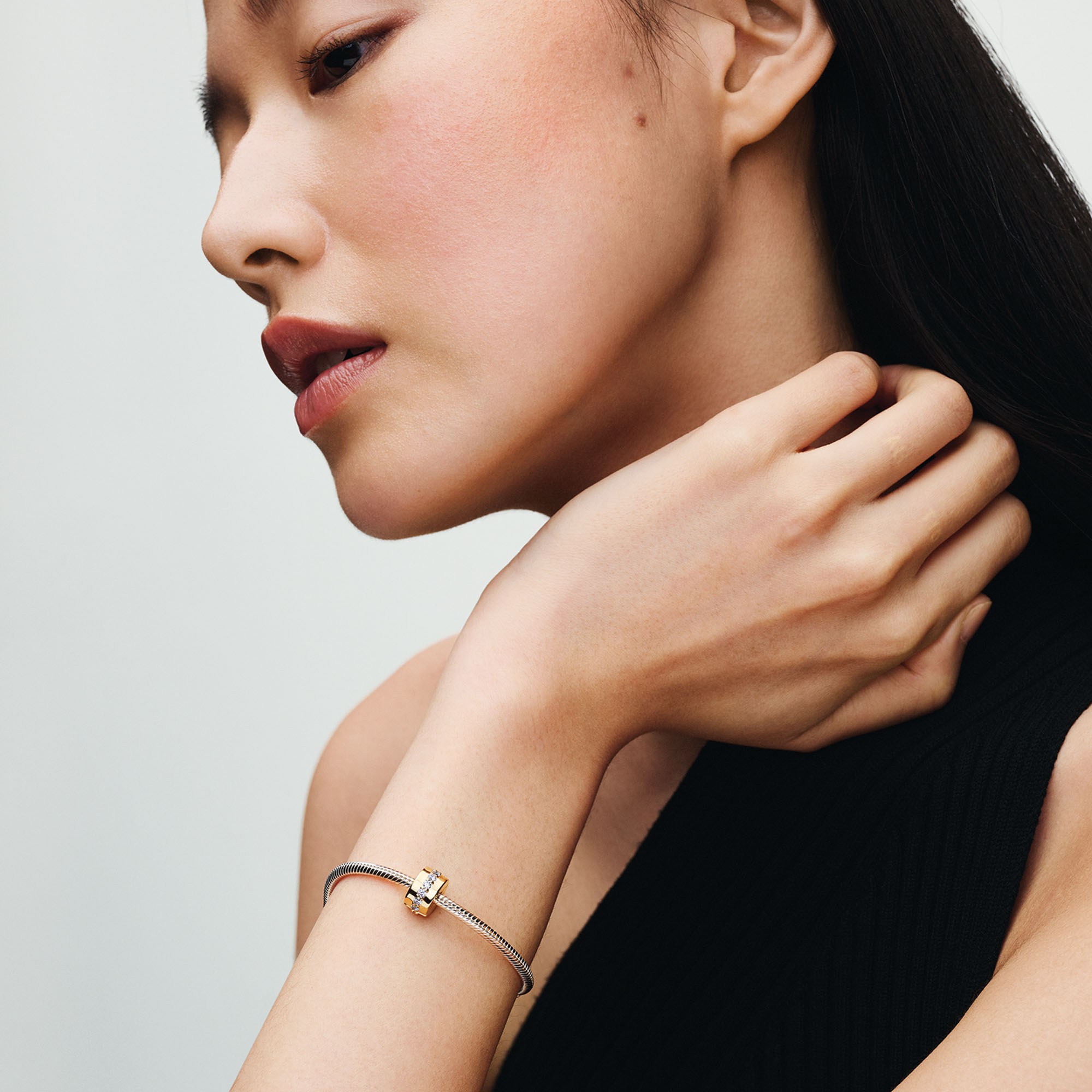 Pandora Linie CLIP-Stopper - Gelbgold vergoldet - Zirkonia – Ansicht 5