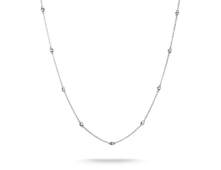 Thomas Sabo KE2340-051-14-L50V ELYNDRA Kette 45 - 50 cm - Sterling Silber & Zirkonia - Weiß