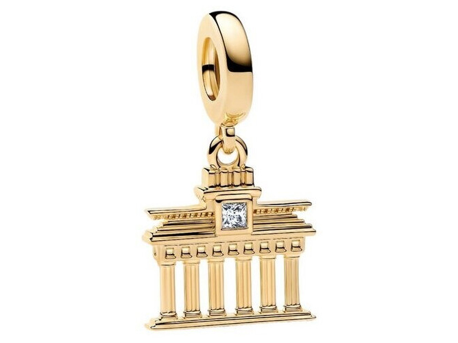 Pandora 764936C01 - Brandenburger Tor Charm-Anhänger - Gelbgold Vergoldung