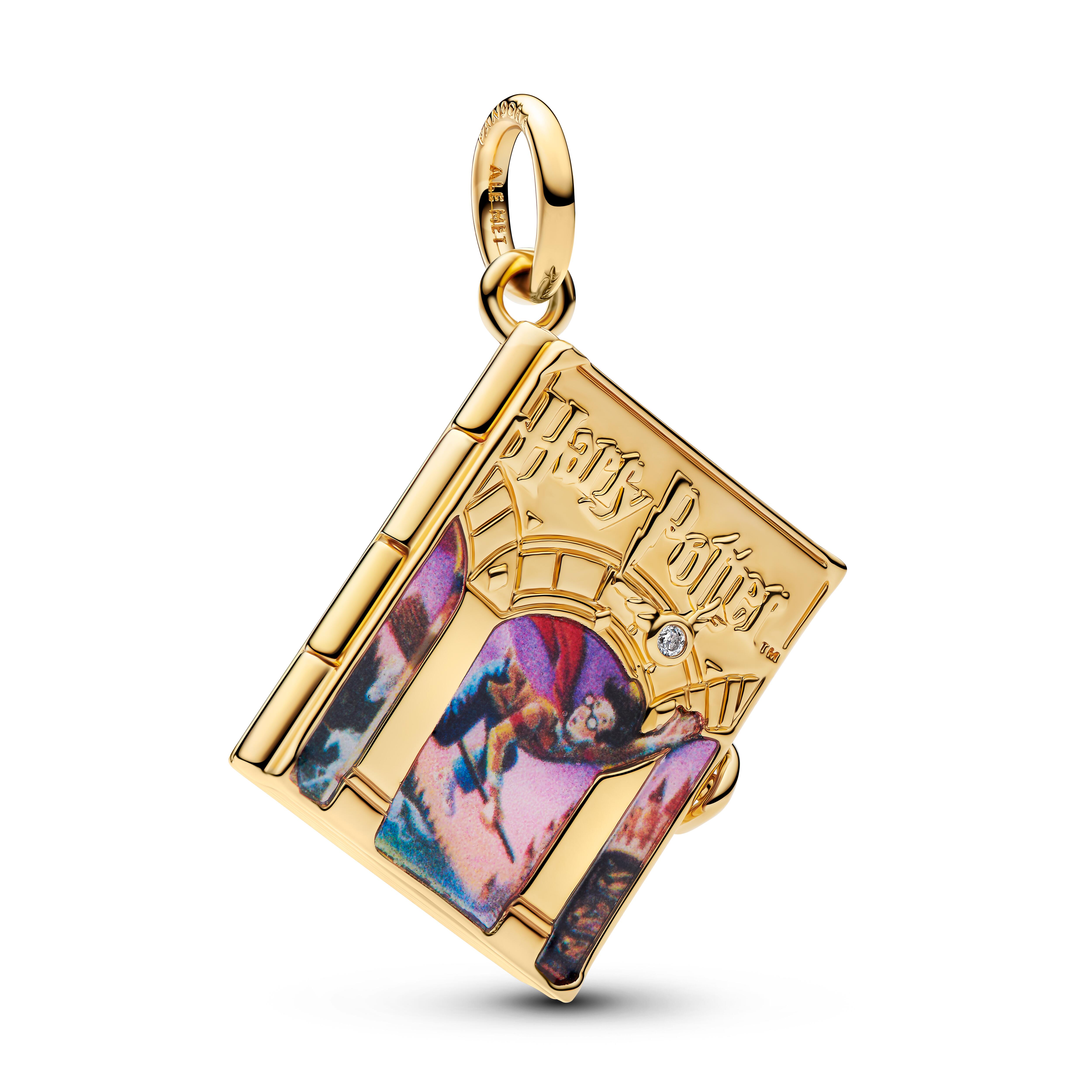 Pandora Harry Potter - Hänge-Charm Buch - Gelbgold Vergoldung - 765018C01
