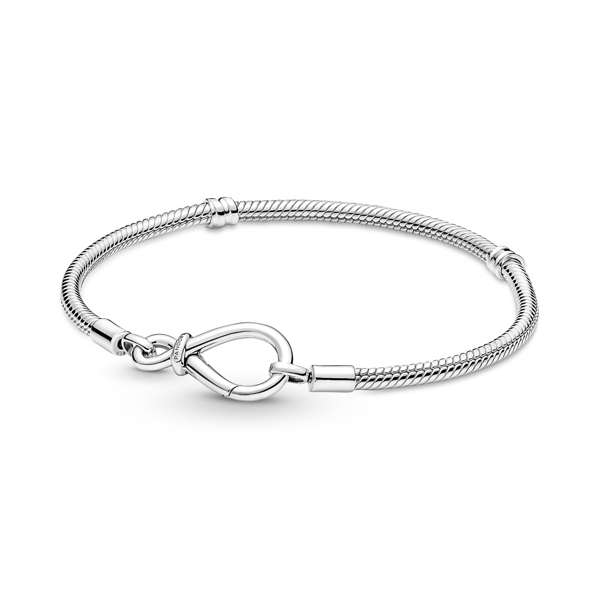 Pandora Unendlichkeitsknoten Schlangen-Gliederarmband - Sterling Silber