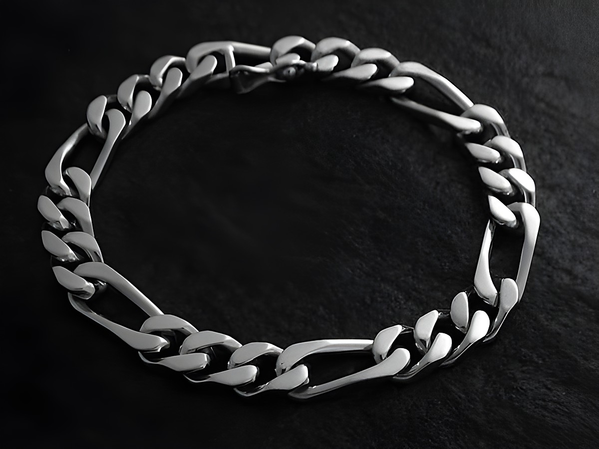 Silberarmband Klassiker 20 cm Panzer für Männer vom Hersteller Juwelier Harnisch, zeitloses Design, perfekt für jeden Anlass, glänzende Oberfläche und robuste Verarbeitung.