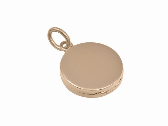 Rund rotgold Medaillon reizend mattiert poliert 585 Rotgold Hersteller Juwelier Harnisch oval, ideal für persönliche Gravuren und als stilvolles Schmuckstück.