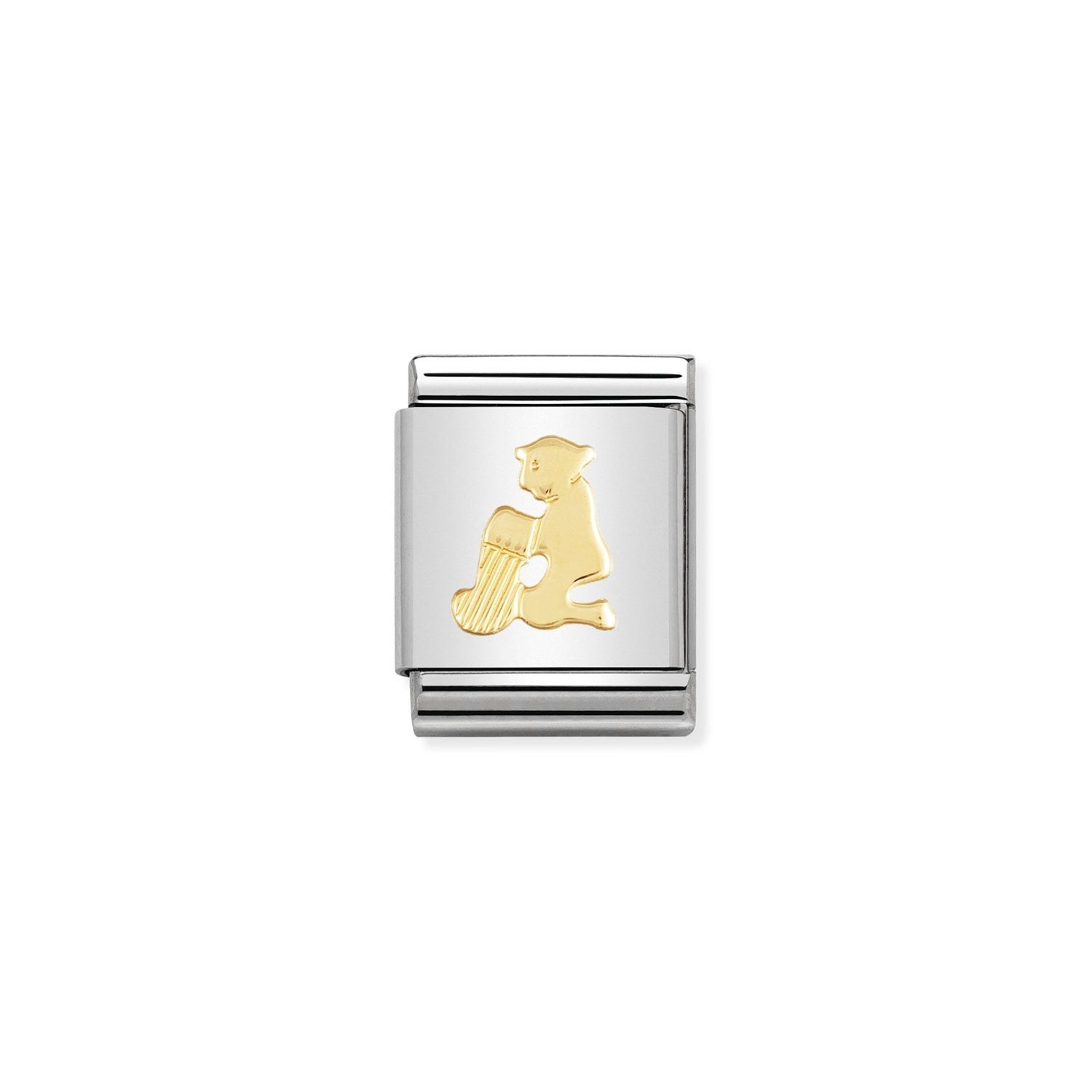 Nomination Composable Big Charm Sternzeichen Wassermann - Edelstahl, Gold 750 Gelbgold