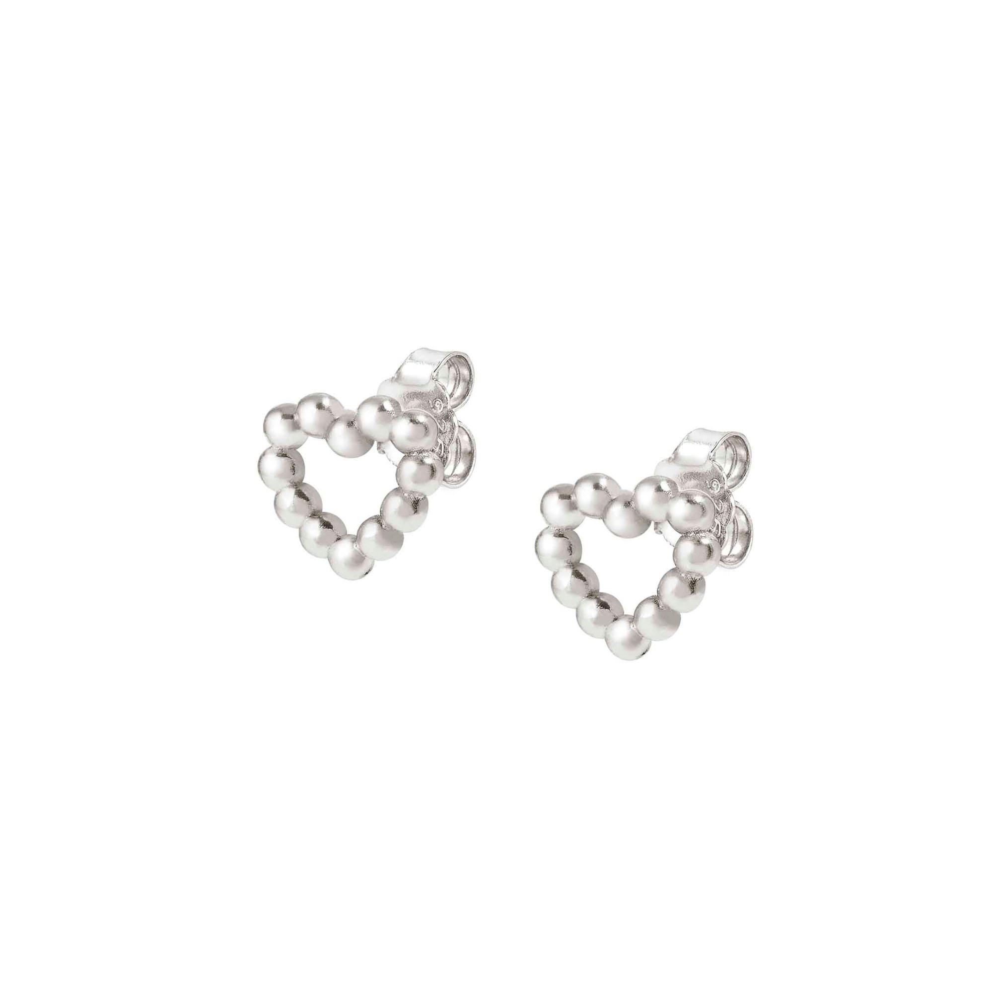Nomination LoveCloud - Ohrhänger - Herz - Sterling Silber rhodiniert – Herz-Ohrstecker