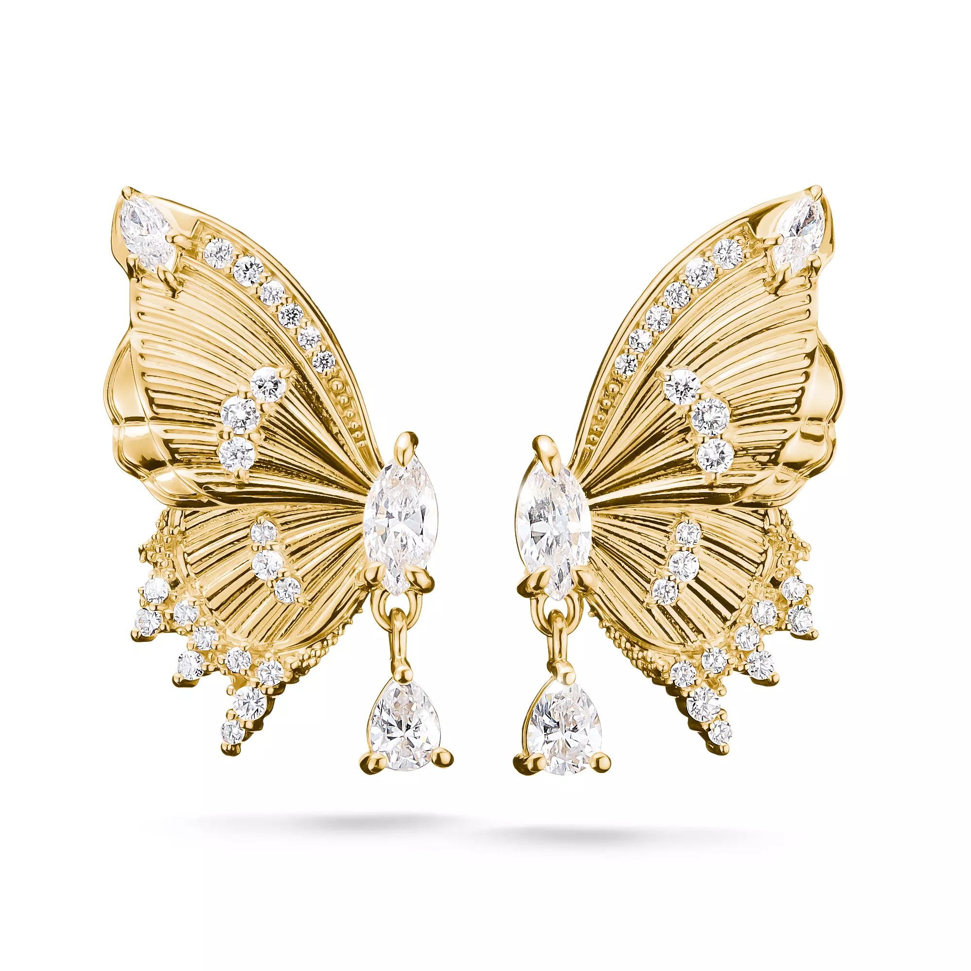 Thomas Sabo Ohrringe - Butterfly - Schmetterling - Blooming Skies - Silber vergoldet – Ansicht 2
