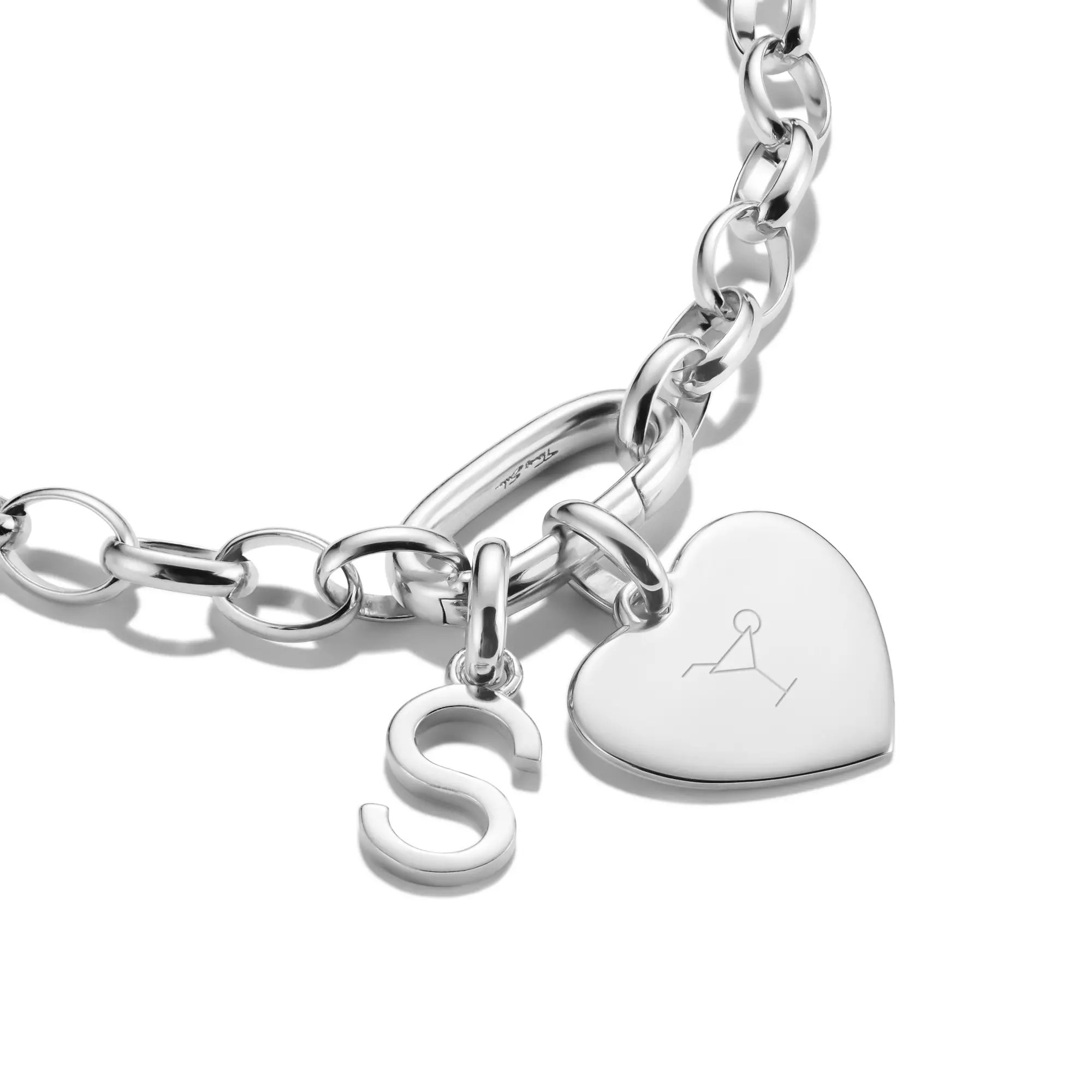 Thomas Sabo Connect - Herz - Charm mit Öse - Silber - 15,5 mm – Ansicht 2
