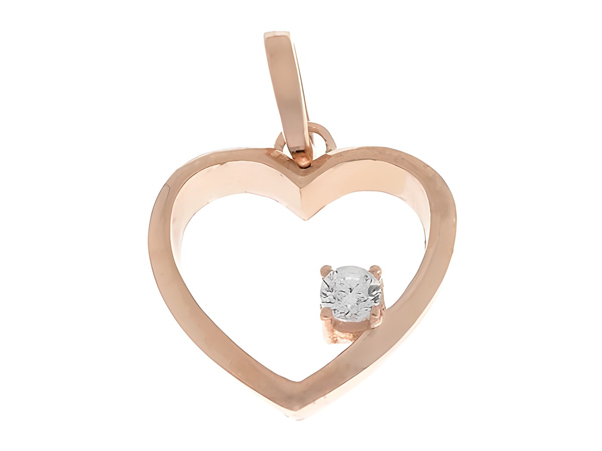Anhänger Herz aus Silber mit Zirkonia, romantisch und zeitlos. Hersteller: Juwelier Harnisch, durchlaufend. Ideal als Geschenk für besondere Anlässe.