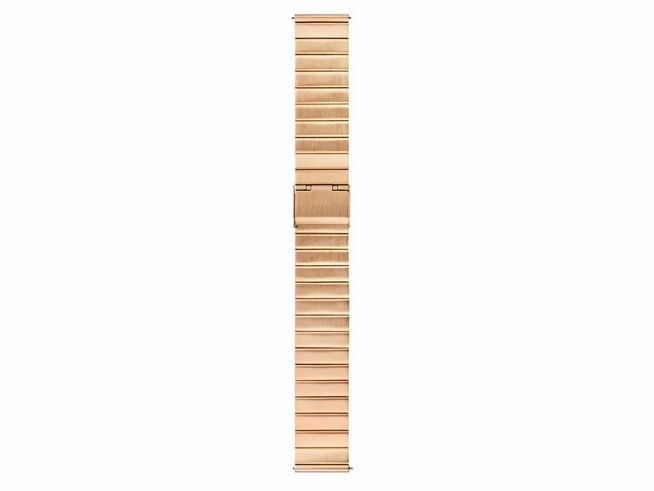 9000472-0 Metallarmband von Mondaine FMM.22620.IPRG.M.K in Rosé vergoldet aus Edelstahl mit einer Breite von 20 mm, ideal als Ersatz für Mondaine Uhren.
