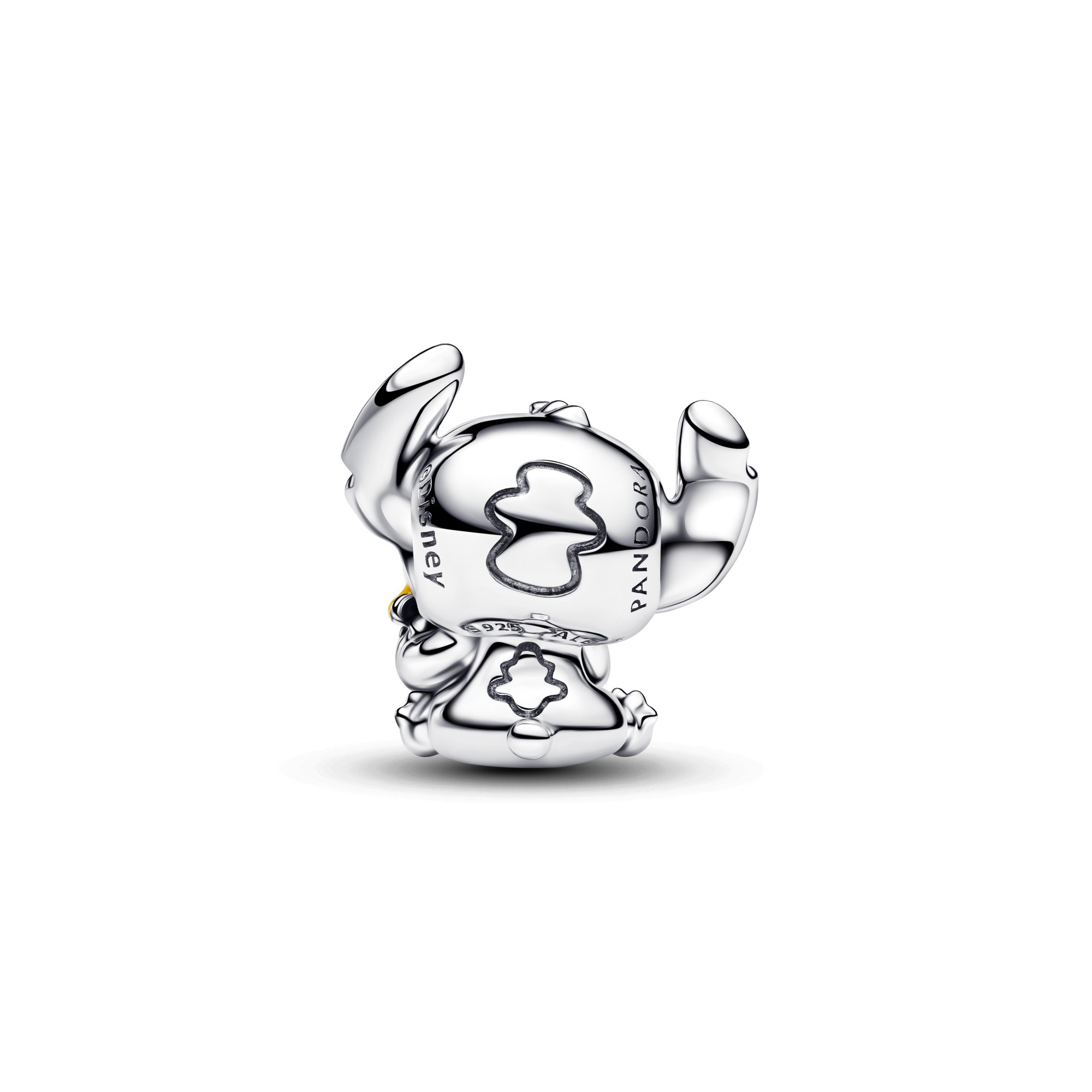 Pandora Disney Stitch und Scrump Charm - Sterling Silber - Murano Glas + Emaille Grün – Ansicht 3