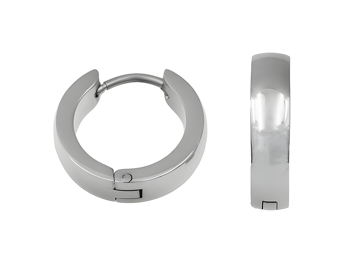 Edelstahl Creolen 1,6 cm poliert 15 mm von Juwelier Harnisch in ansprechendem Design, ideal für einen modernen und eleganten Look. Hochwertiges Material sorgt für Langlebigkeit.