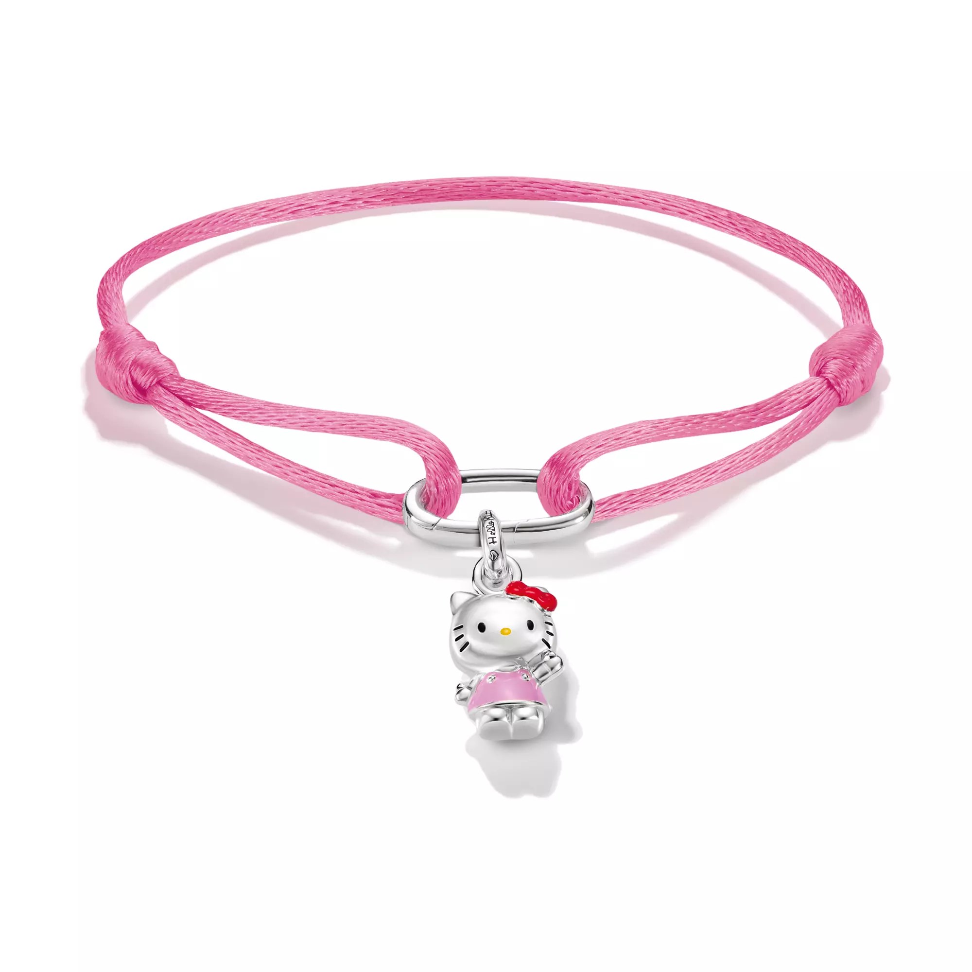 Thomas Sabo Hello Kitty Textilarmband pink mit Charm – Connect – 24 cm – 18 mm hoch – Ansicht 3