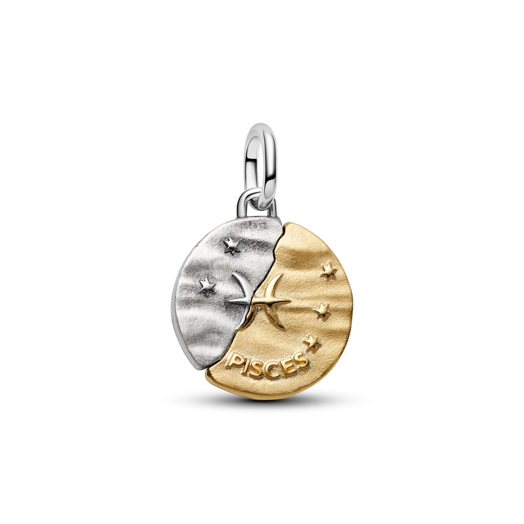 Pandora ME - Sternzeichen Fische - Charm - Sterling Silber & Gebgod Vergoldung - 16 mm – Ansicht 2