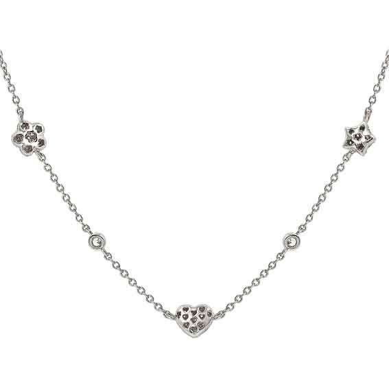 Nomination LIFEPOETRY Halskette aus Sterling Silber & Zirkonia in Pavé-Fassung besetzte Schmuckelemente - Symbol-Mix - rhodiniert – Ansicht 5