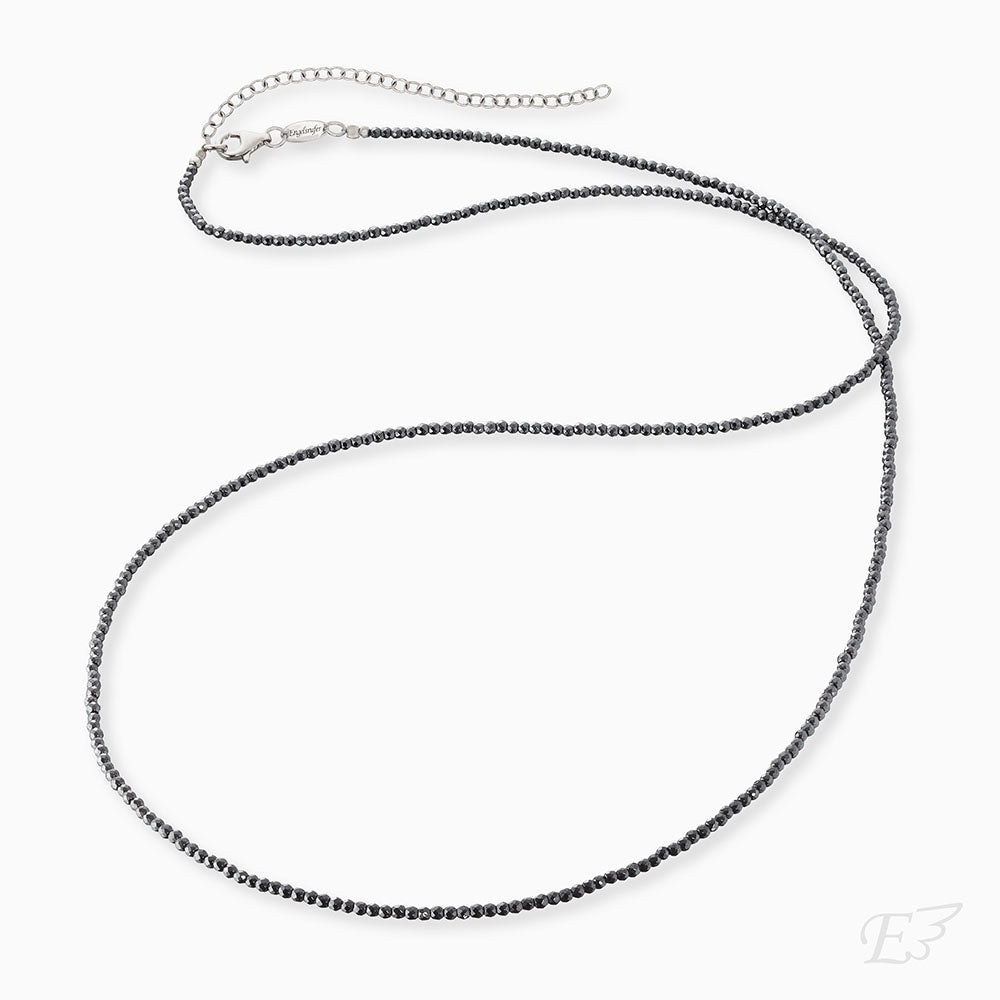 Engelsrufer Hämatitkette Silber - rhodiniert & Hämatit Grau 60 cm – Ansicht 2