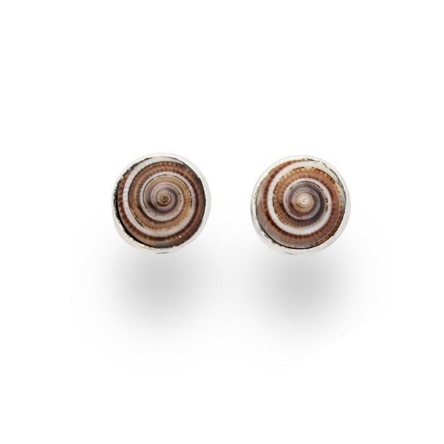 DUR Ohrringe Ohrringe Schokoschnecke - Sterling Silber - Muschel – Ansicht 3