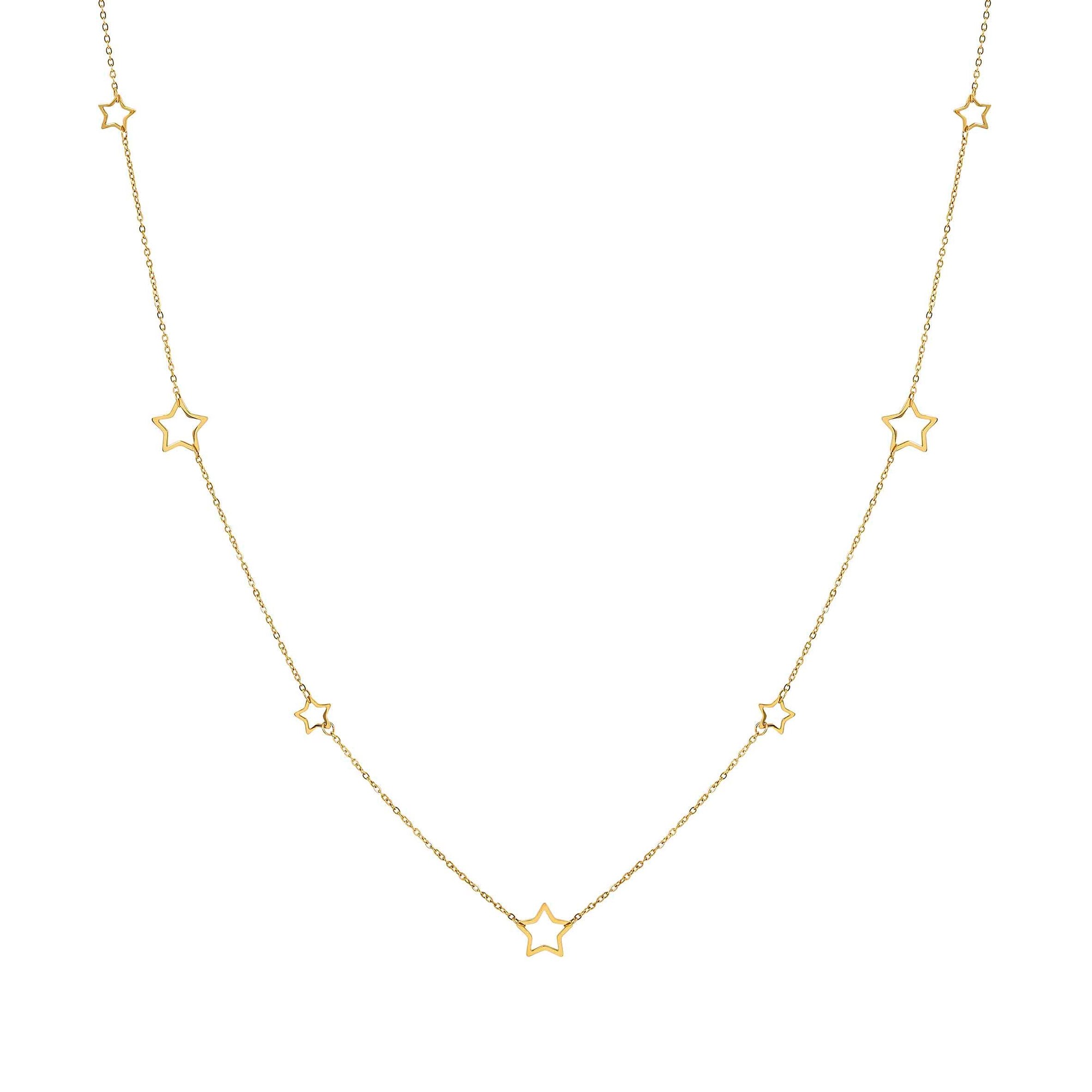 Nomination RITMATIKA Halskette - 100-105 cm aus - mit Schmucksymbolen verziert – Sterne goldfarben – Ansicht 2