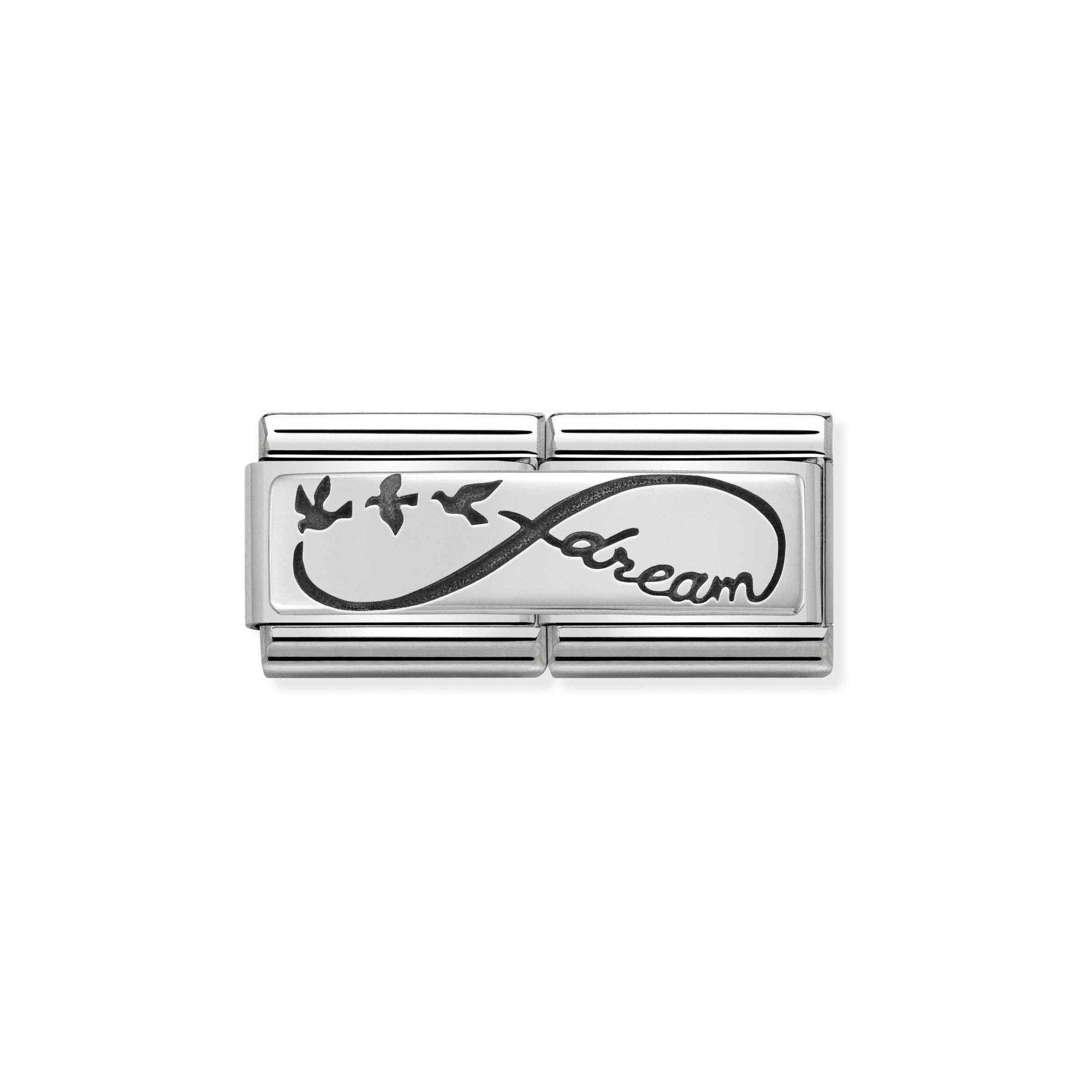Nomination Composable Classic Double Charm Unendlichkeit Dream - Edelstahl, Sterling Silber