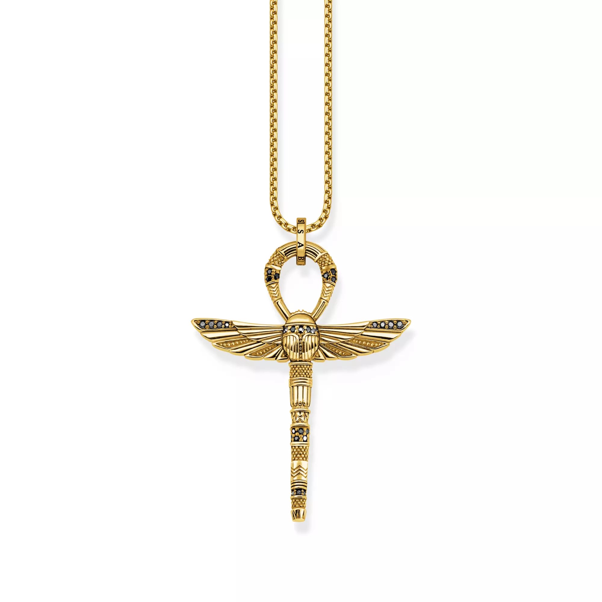 Thomas Sabo Anhänger - Rebel at heart Ankh vergoldet - Silber Gelbgold verg. & Zirkonia – Ansicht 2