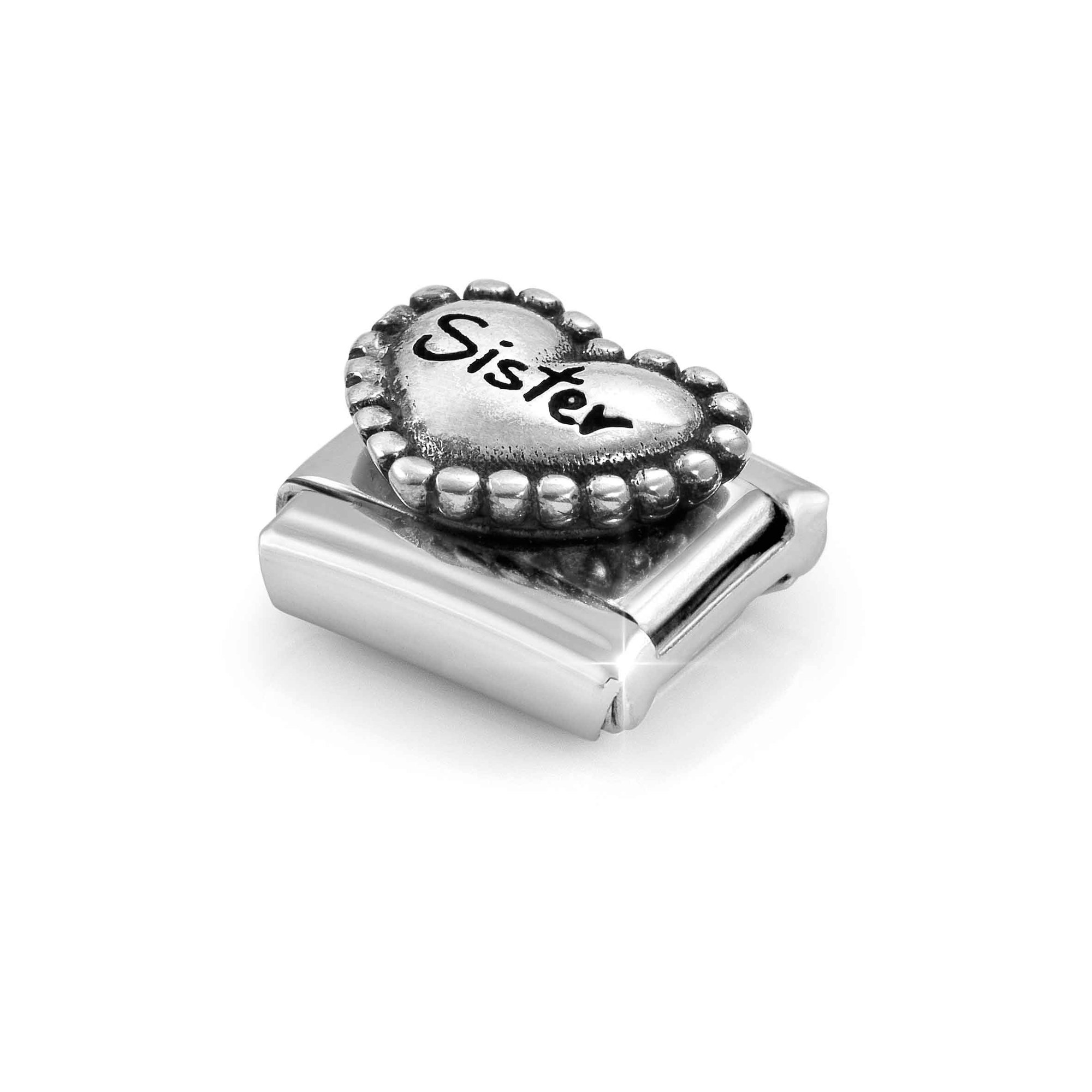Nomination Sterling Silber - Sister-Kugelherz Element - Classic Silber – Ansicht 5