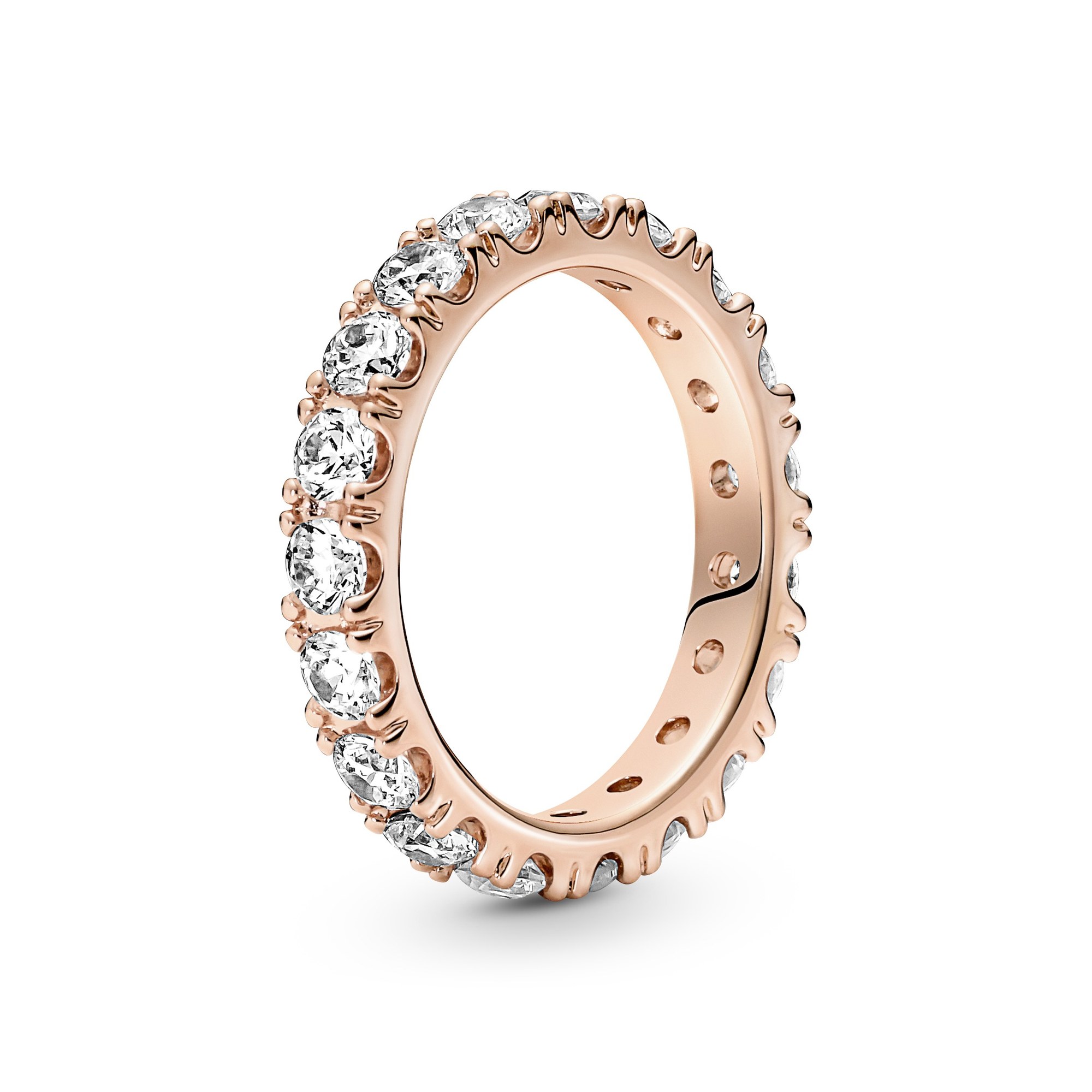 Pandora Ring - Eternity - Roségold Vergoldung - Zirkonia - klar