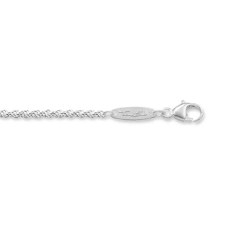 Thomas Sabo Kordelkette Stärke 2mm – Silber – 45 cm – Ansicht 2