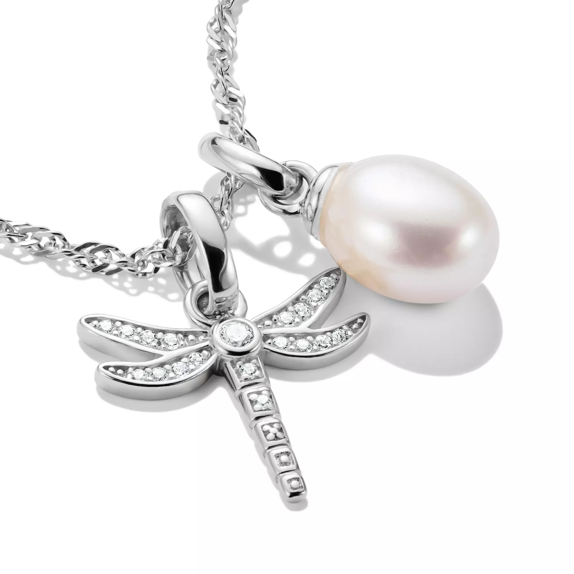 Thomas Sabo Connect - Zuchtperle - Charm mit Öse - Silber + Zuchtperle – Ansicht 2
