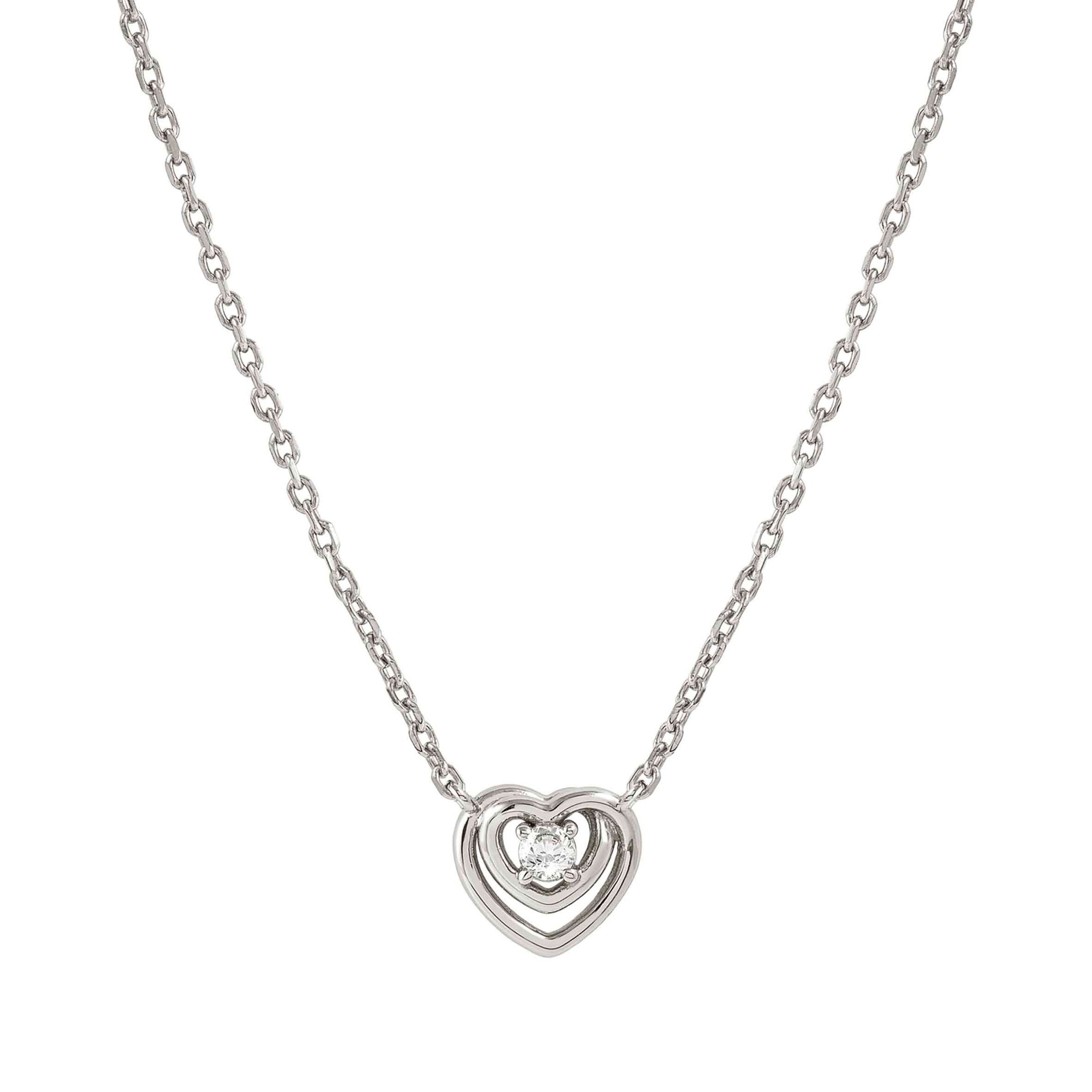 Nomination Sterling Silber - Herz - rhod. Collier - Cosmiclove 38-42 cm – Ansicht 2