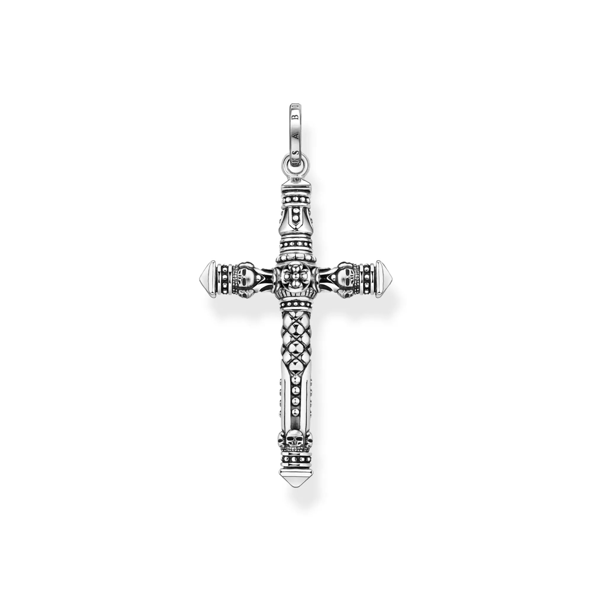 Thomas Sabo Anhänger - Kreuz - Sterling Silber - geschwärzt