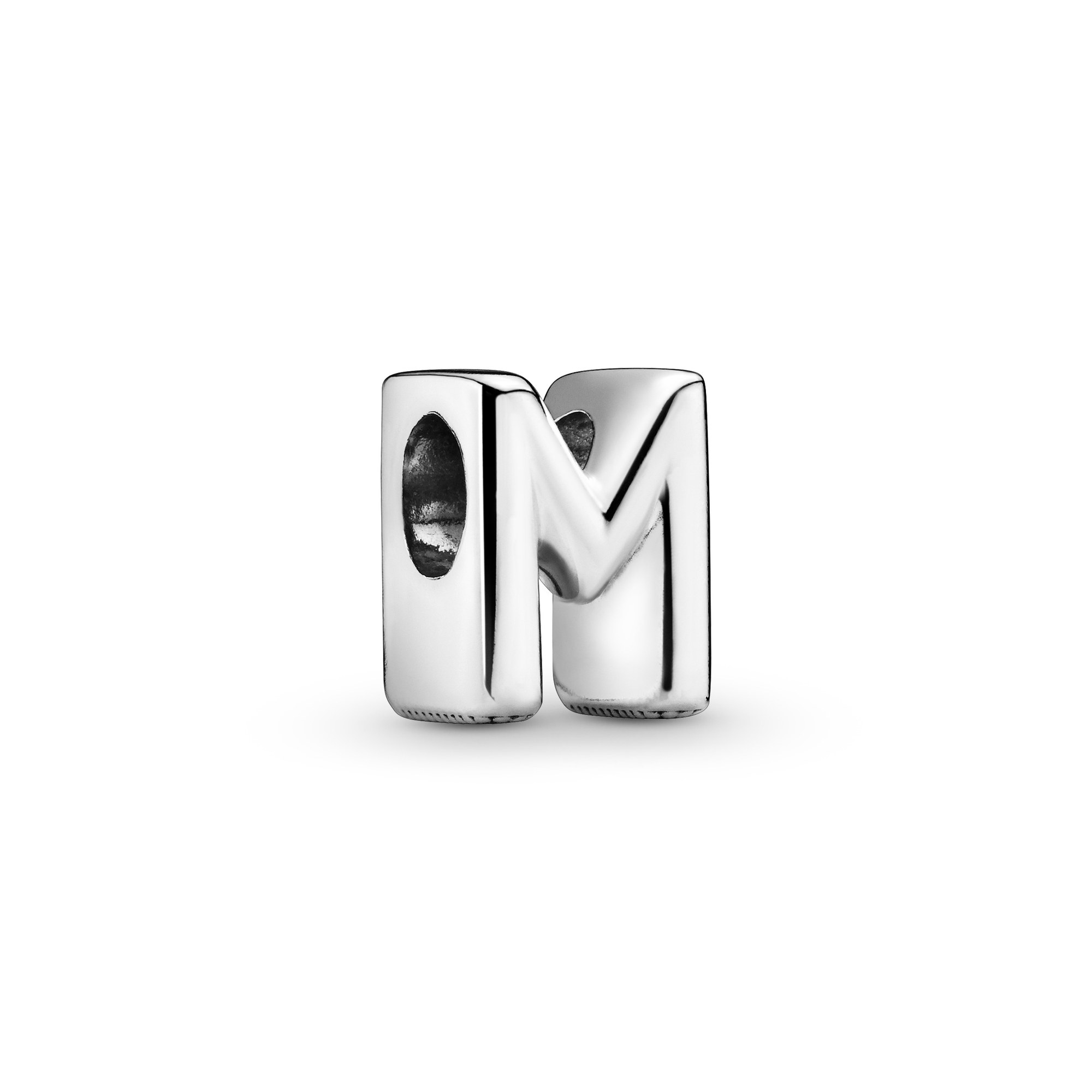PANDORA Charm - Buchstabe M - Letter M - 925 Sterling Silber