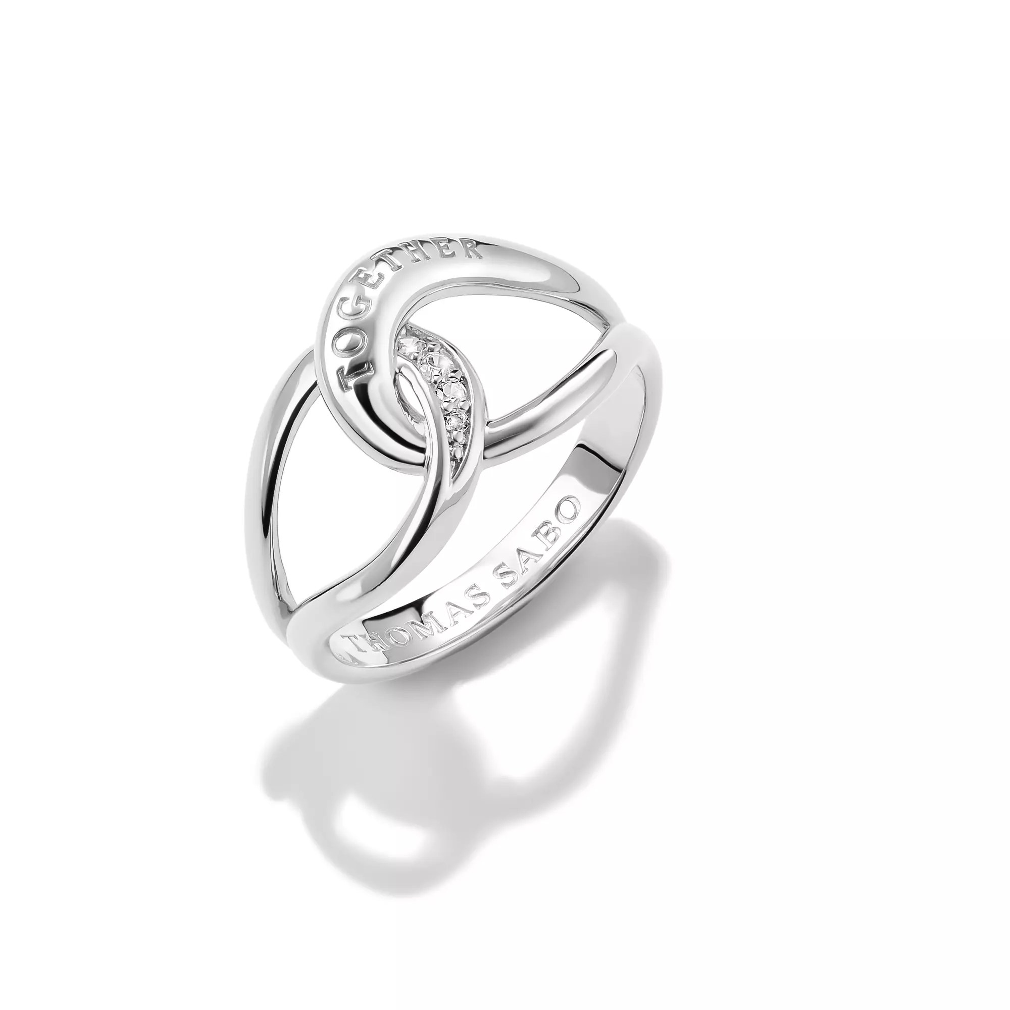 Thomas Sabo Ring Together mit weißem Zirkonia – Silber